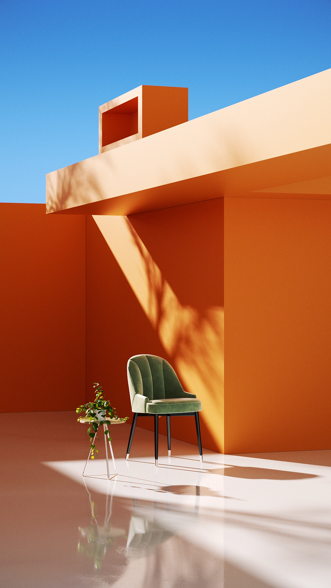 c4d，Product rendering，octane，Indoor rendering，