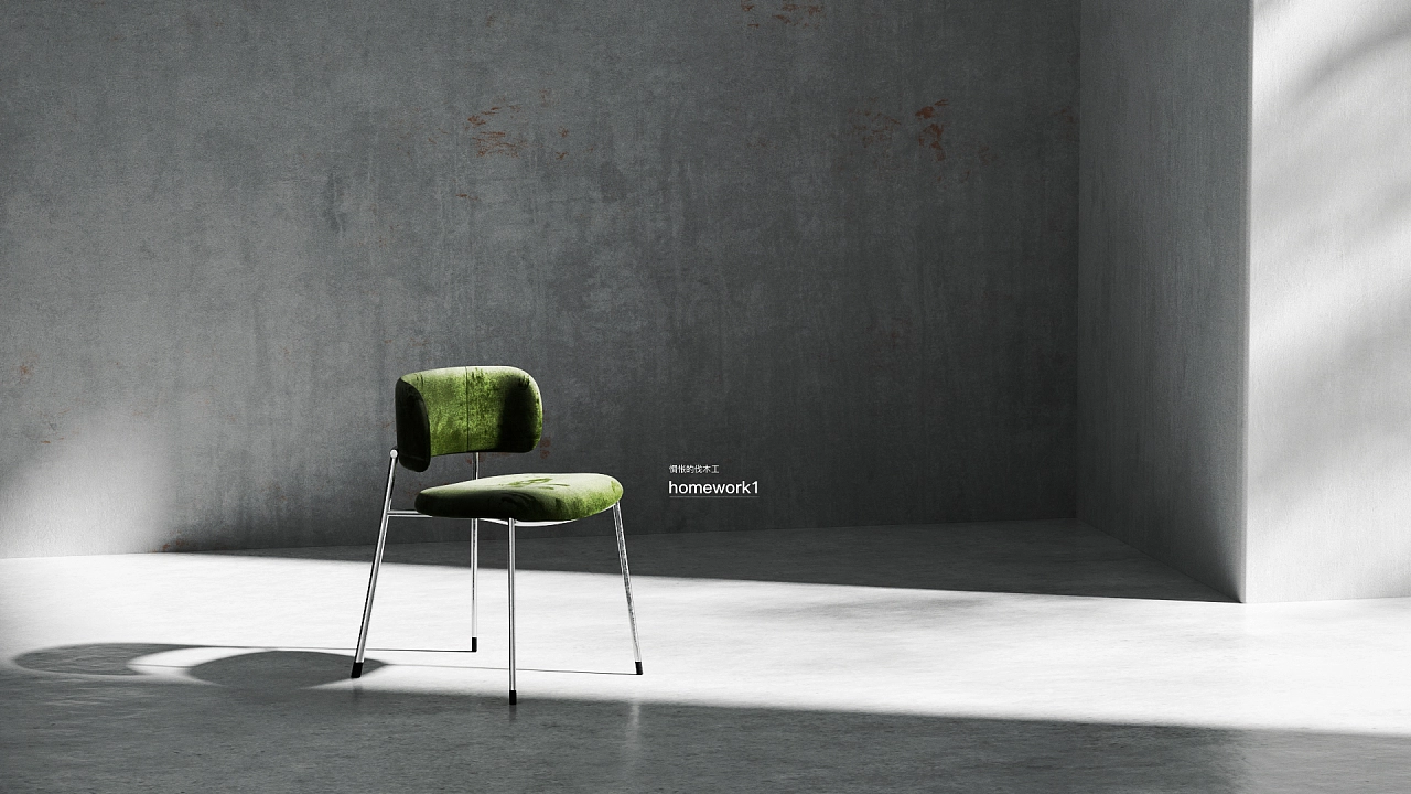 c4d，Product rendering，octane，Indoor rendering，