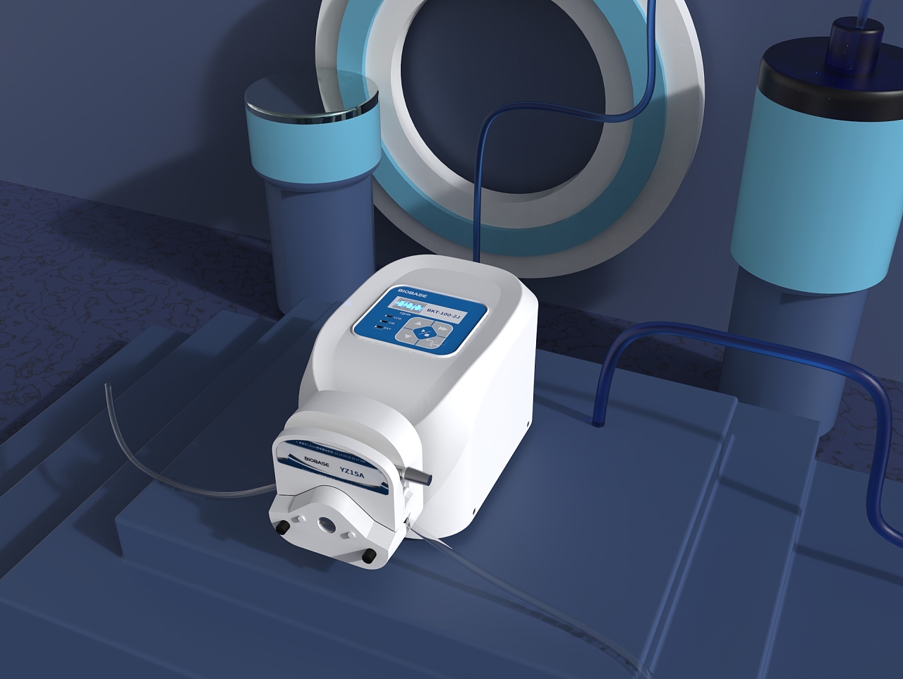 product design，Appearance design，modeling，Render，Peristaltic pump，Rhinoceros modeling，Laboratory instruments，keyshot，