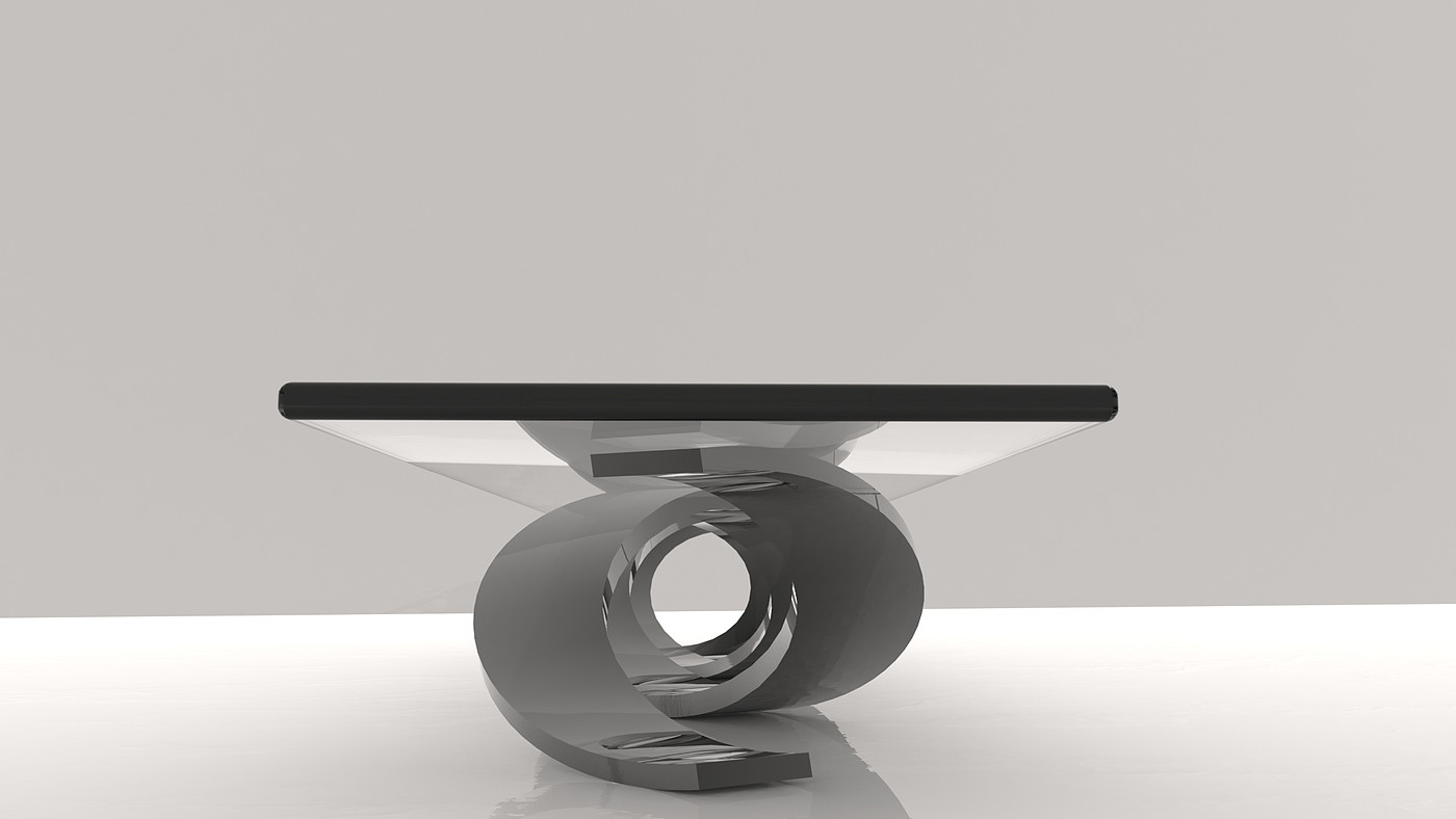 未来，简约，厚重，大气，不锈钢，桌，会议桌，家具，