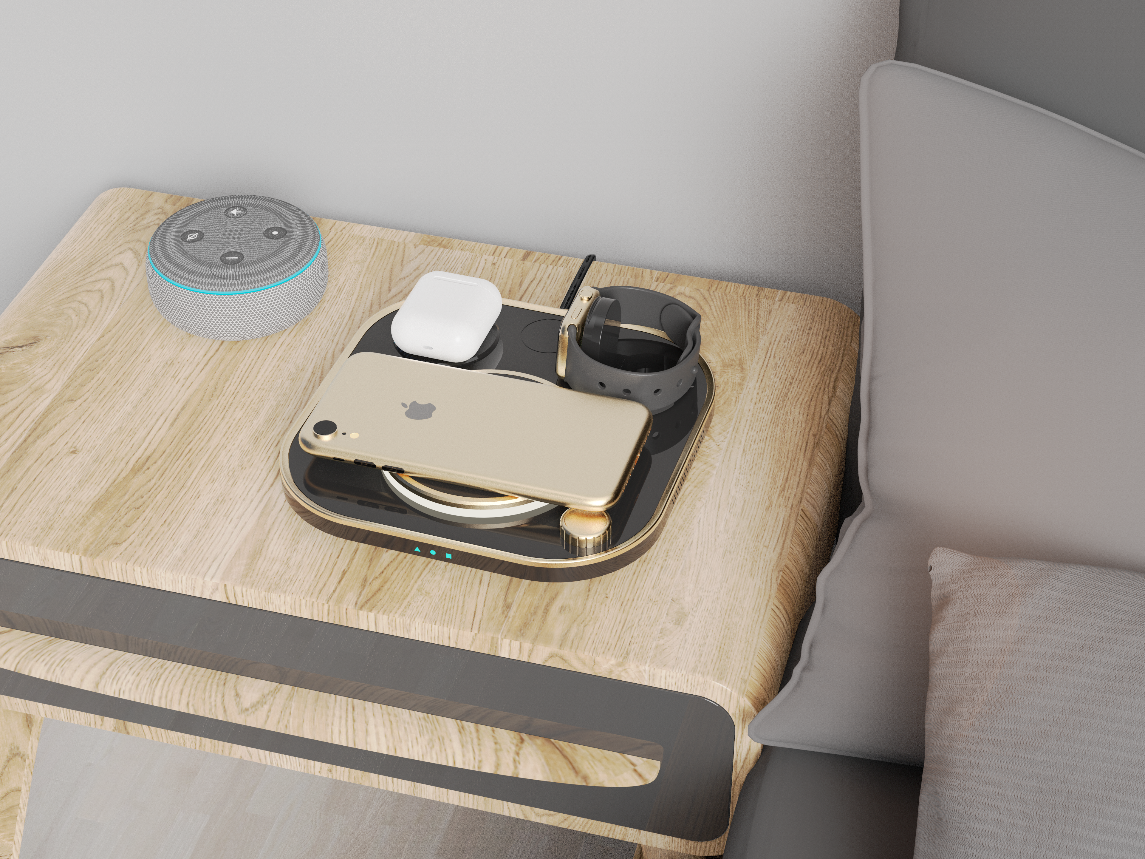 Wireless charging，Desktop Wireless charging，Office Supplies，Household products，