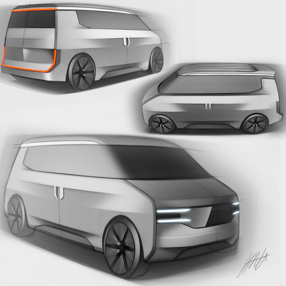 Automobile design，product design，Car sketch，Design sketch，