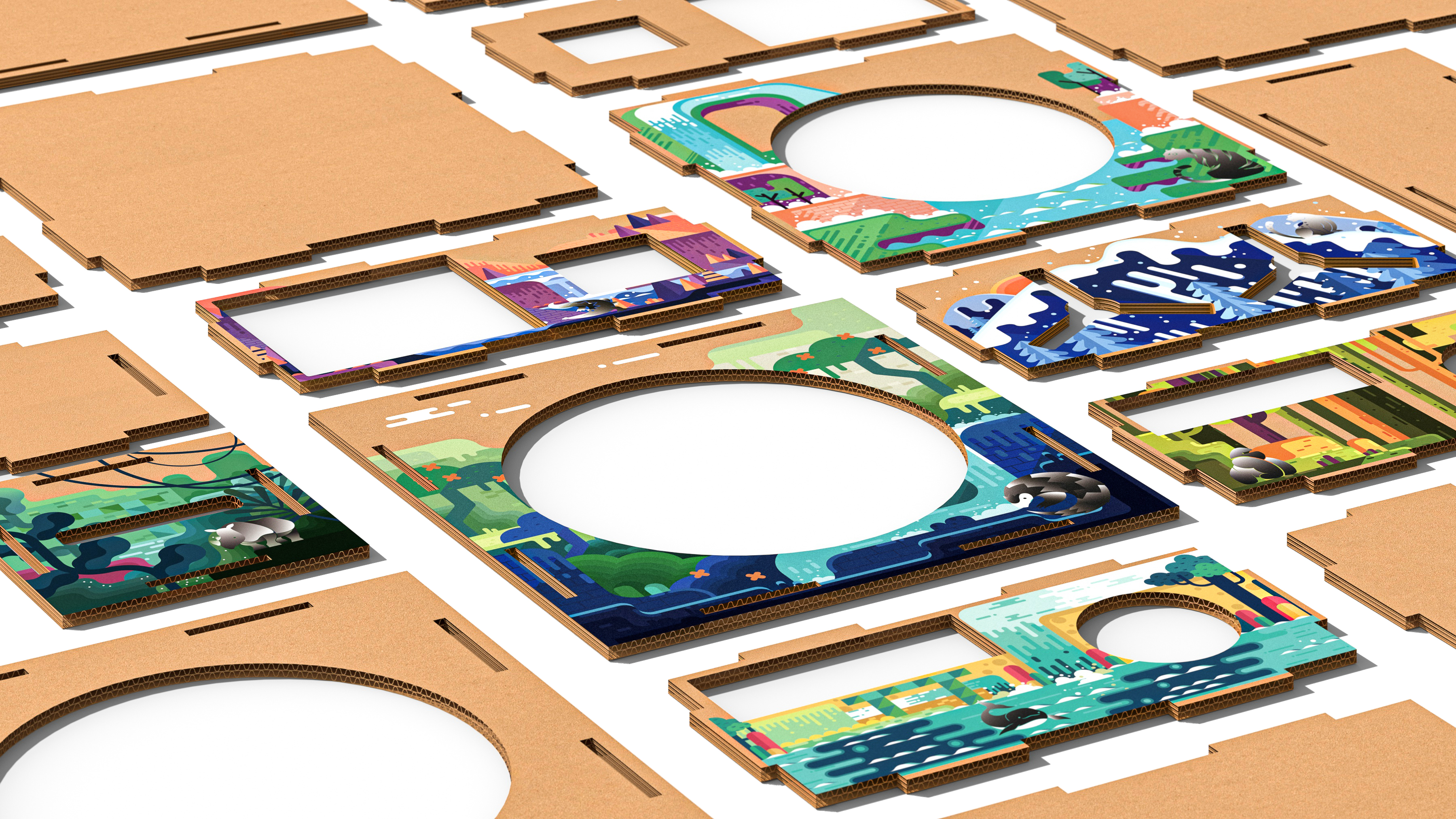 packing design，Public Welfare Design，senior，Green environmental protection，Glue-free design，protect the environment，Packaging structure，Home appliance packaging，