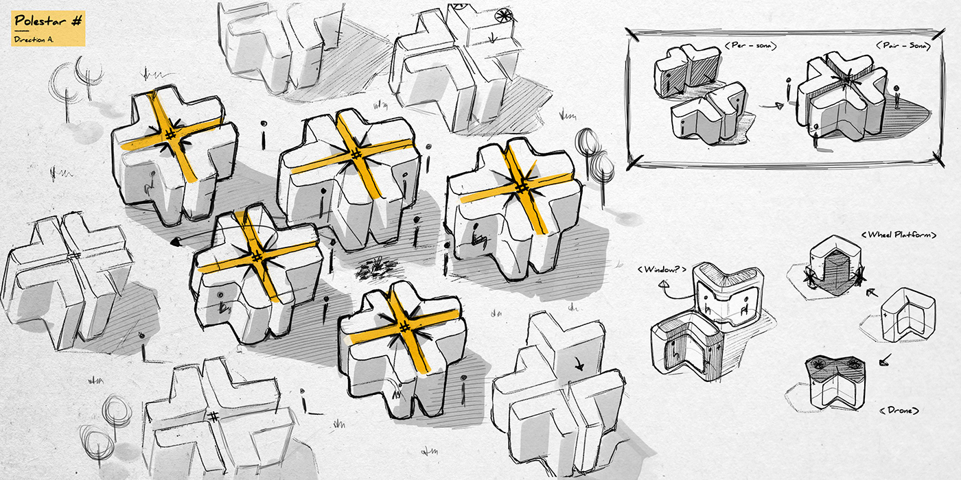 automobile，vehicle，Polestar，conceptual design，