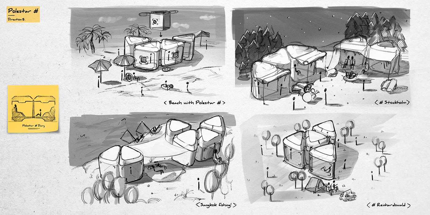 automobile，vehicle，Polestar，conceptual design，