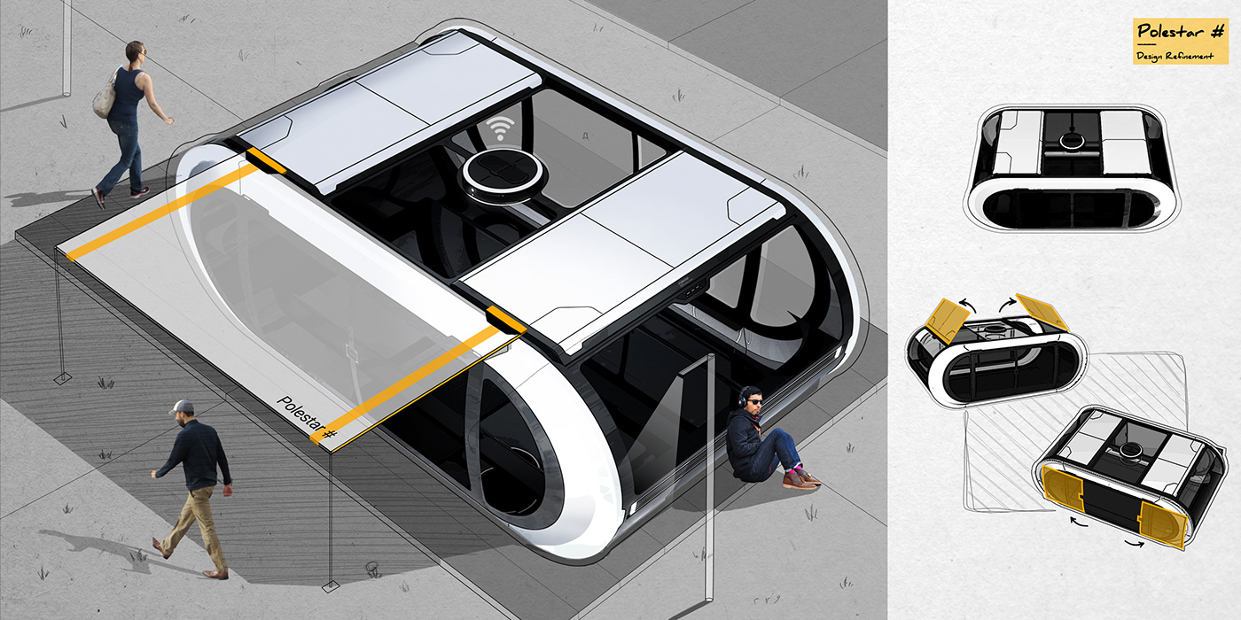 automobile，vehicle，Polestar，conceptual design，