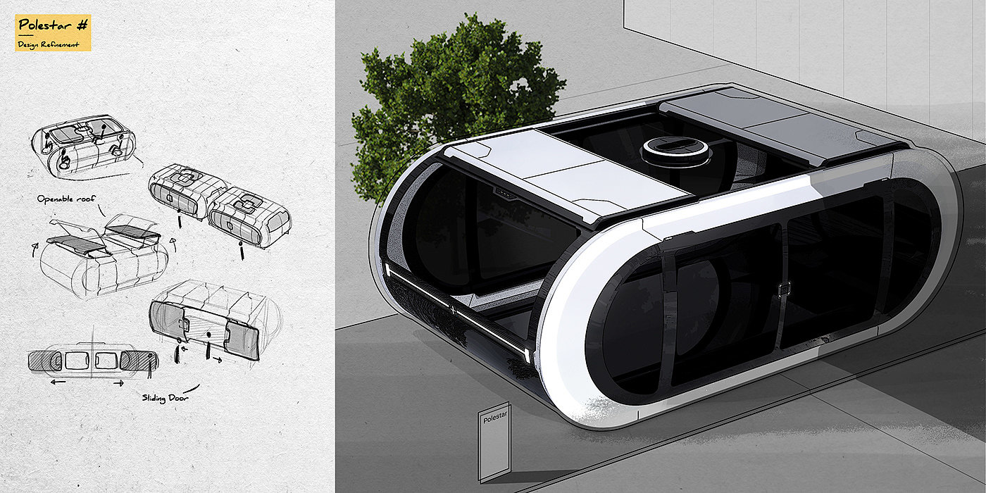 automobile，vehicle，Polestar，conceptual design，