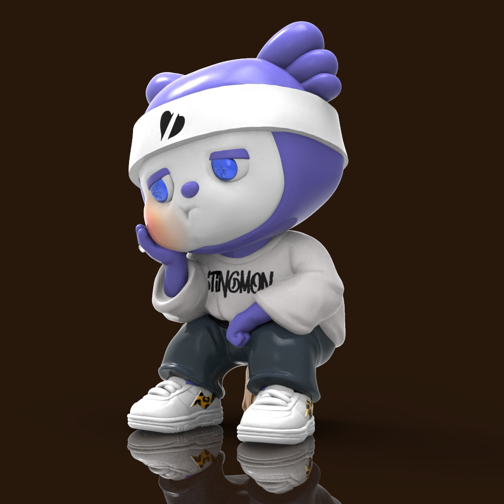 Model，sketch，3D model，handmade，stingmonster，Art toys，Toys，