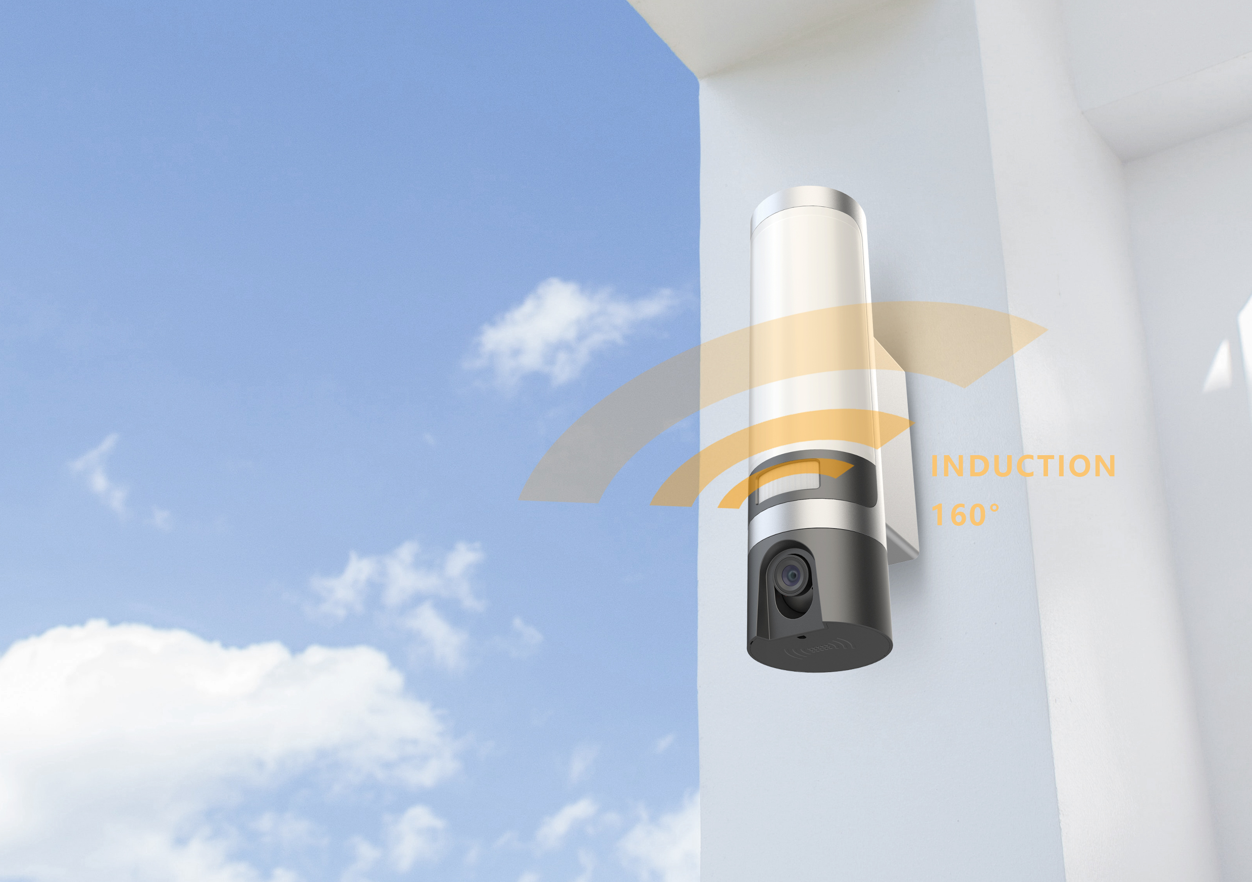 Wall lamp，led，lighting，outdoors，camera，