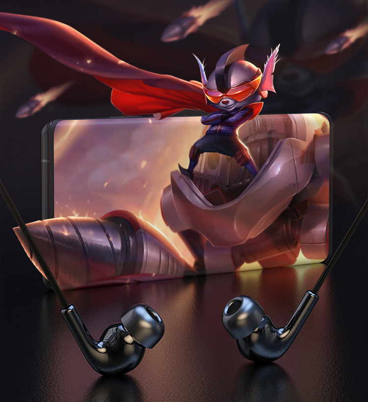 Ceramic headphones, wired headphones, in-ear,，