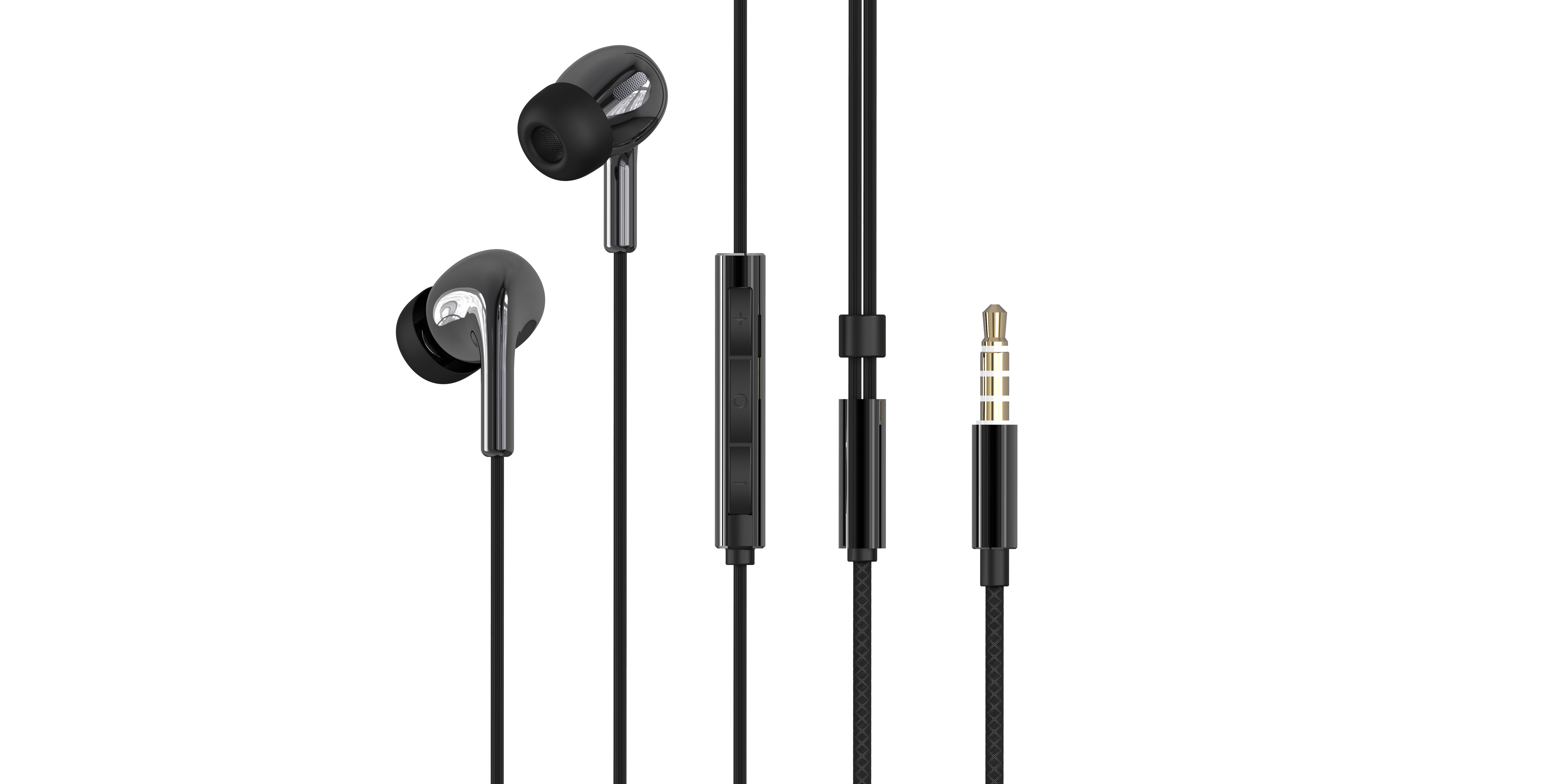 Ceramic headphones, wired headphones, in-ear,，