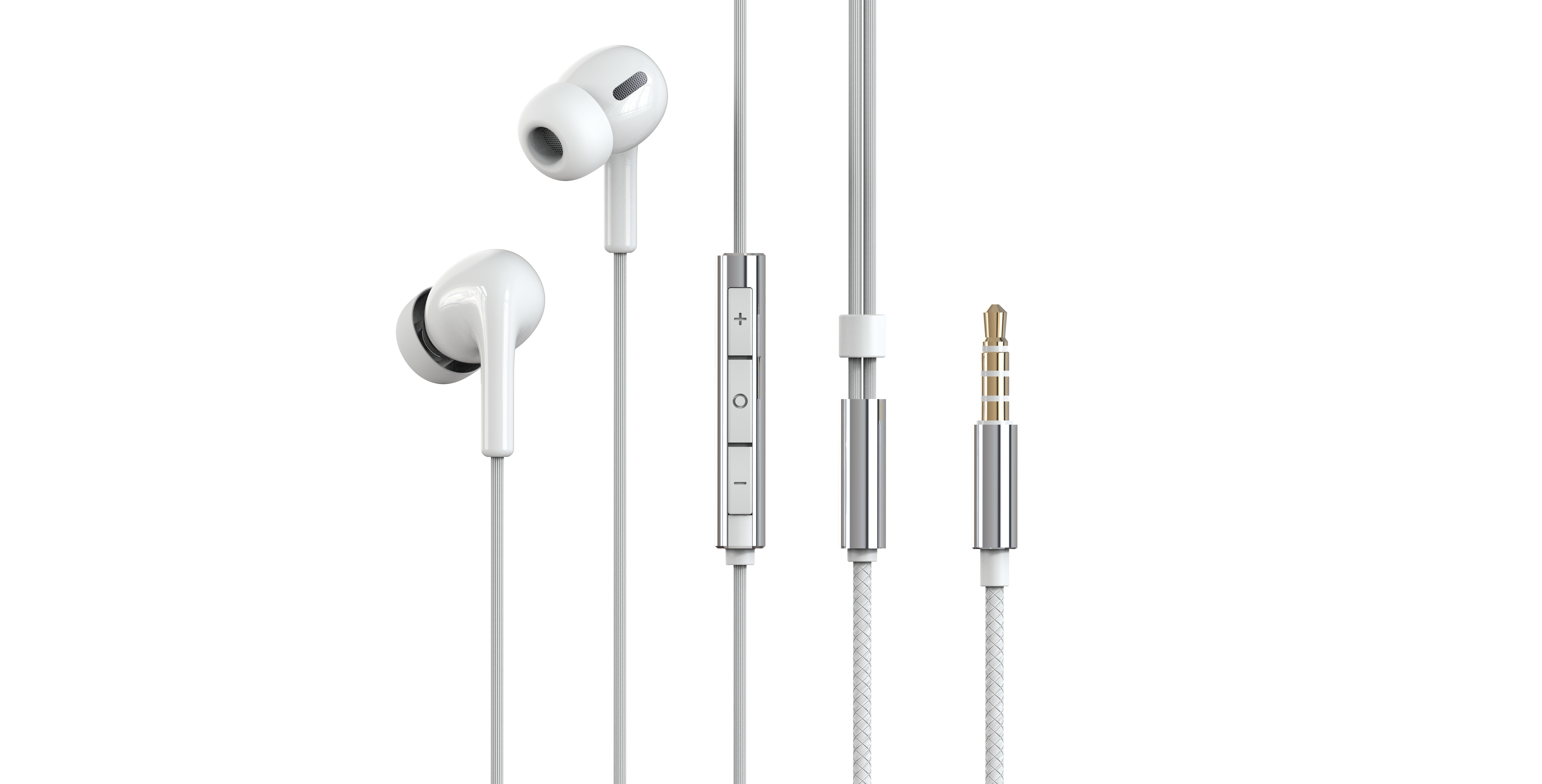 Ceramic headphones, wired headphones, in-ear,，