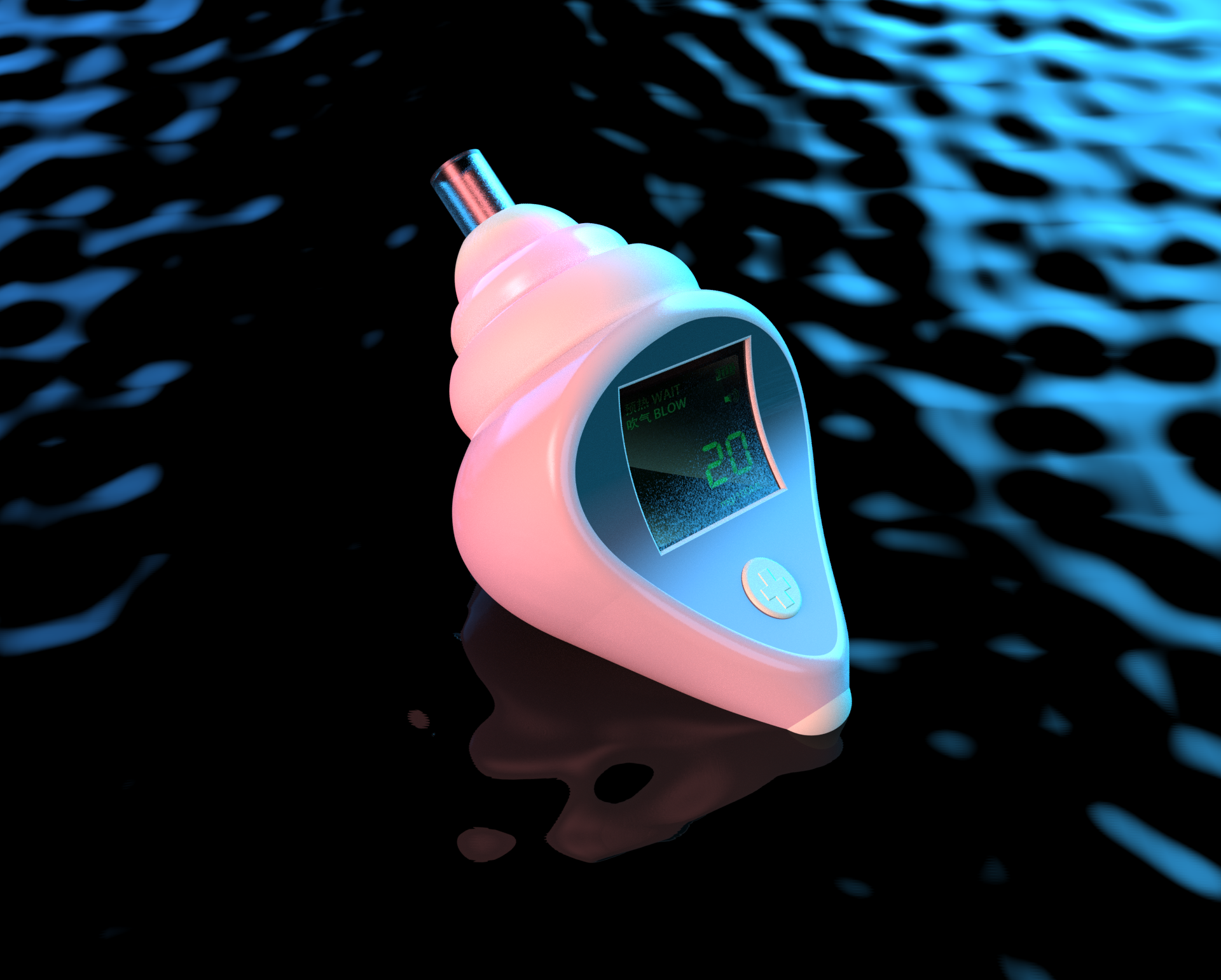 Alcohol tester, conch, emotional design，