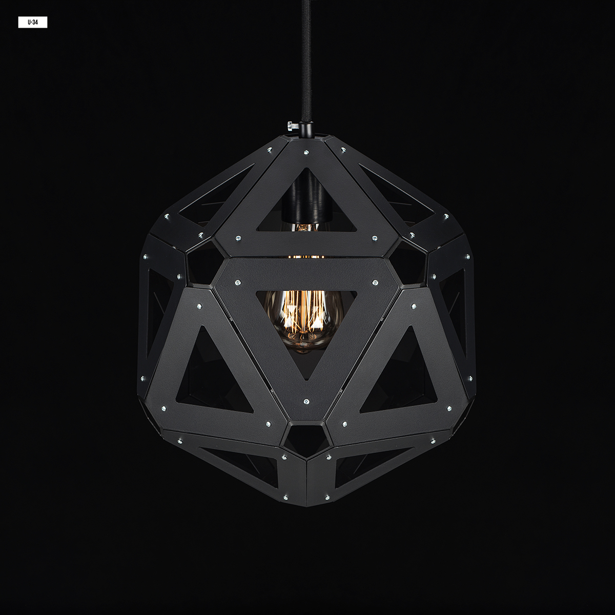 lamp，U34，Icosahedral，Metal，