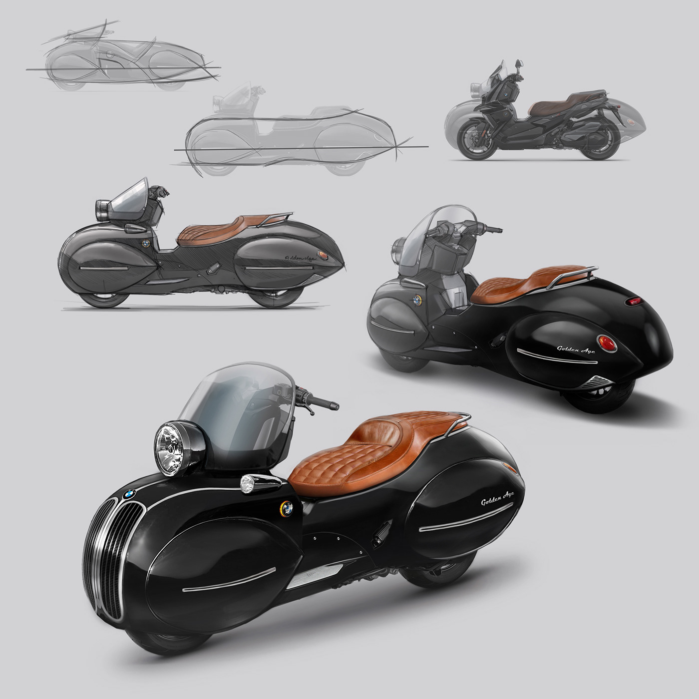 industrial design，motorcycle，Art decoration，bmw，