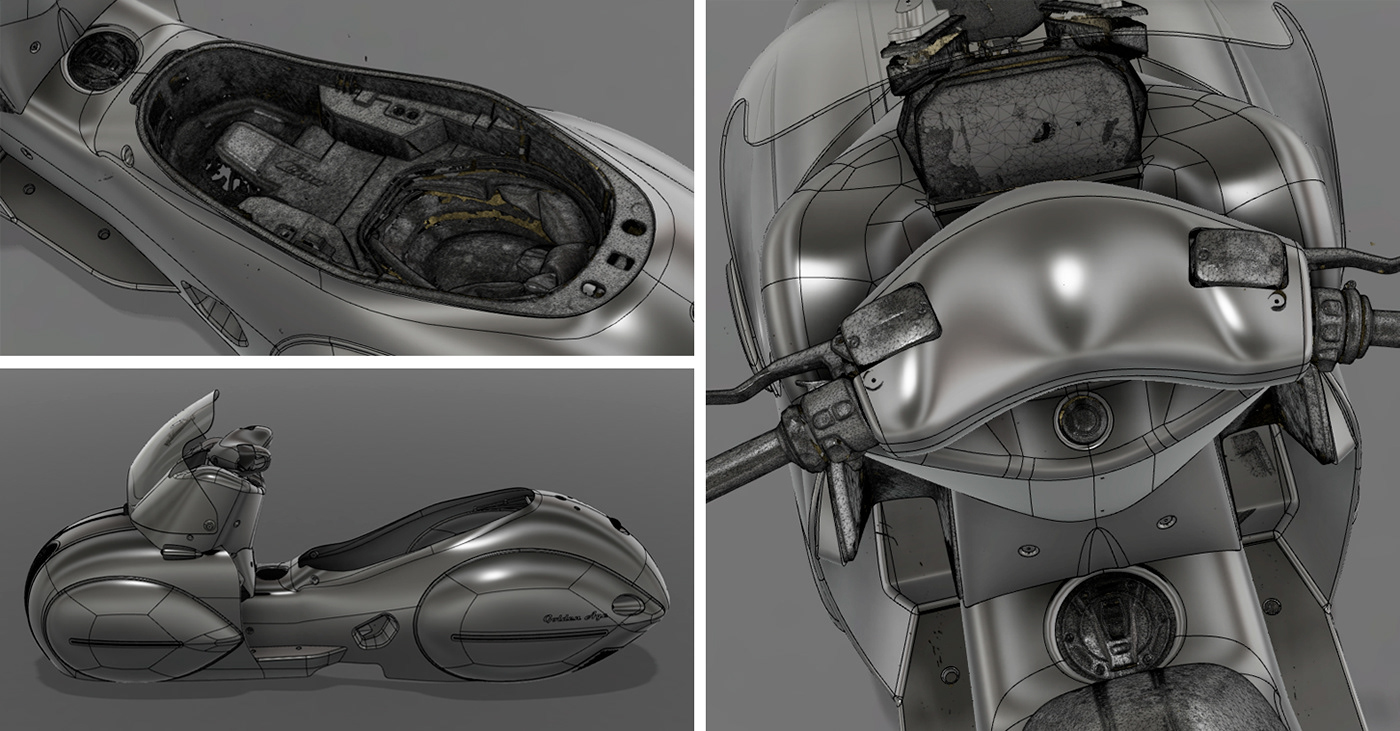 industrial design，motorcycle，Art decoration，bmw，