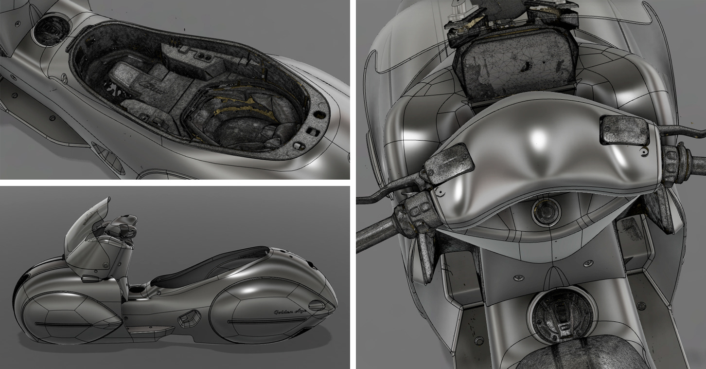 industrial design，motorcycle，Art decoration，bmw，