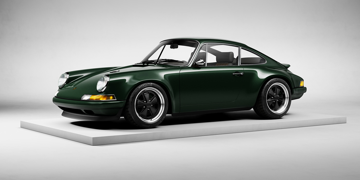 Porsche，cgi，automobile，industrial design，3d，Retro，