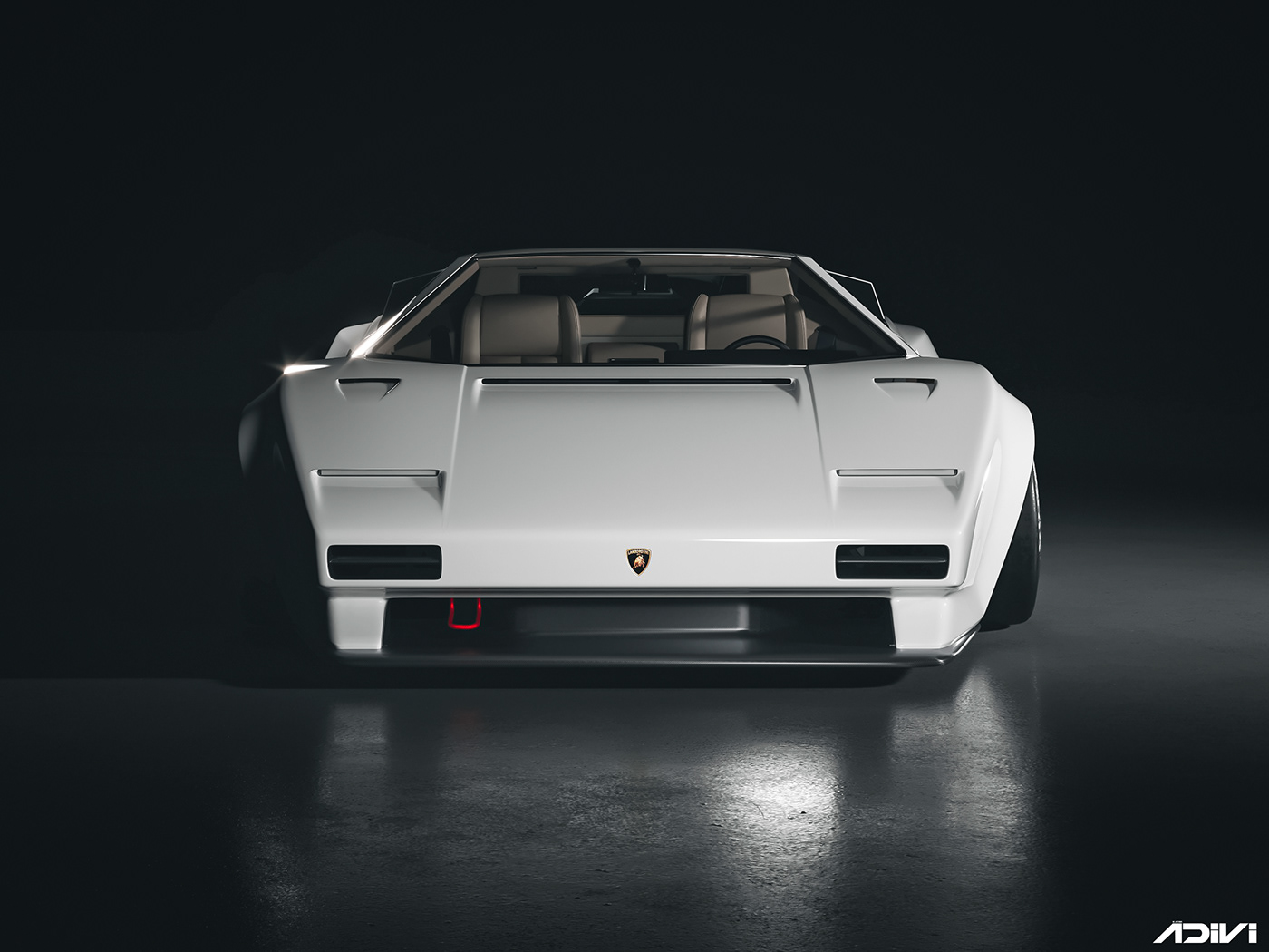 Lamborghini，automobile，industrial design，Countach，3d，Sports car，