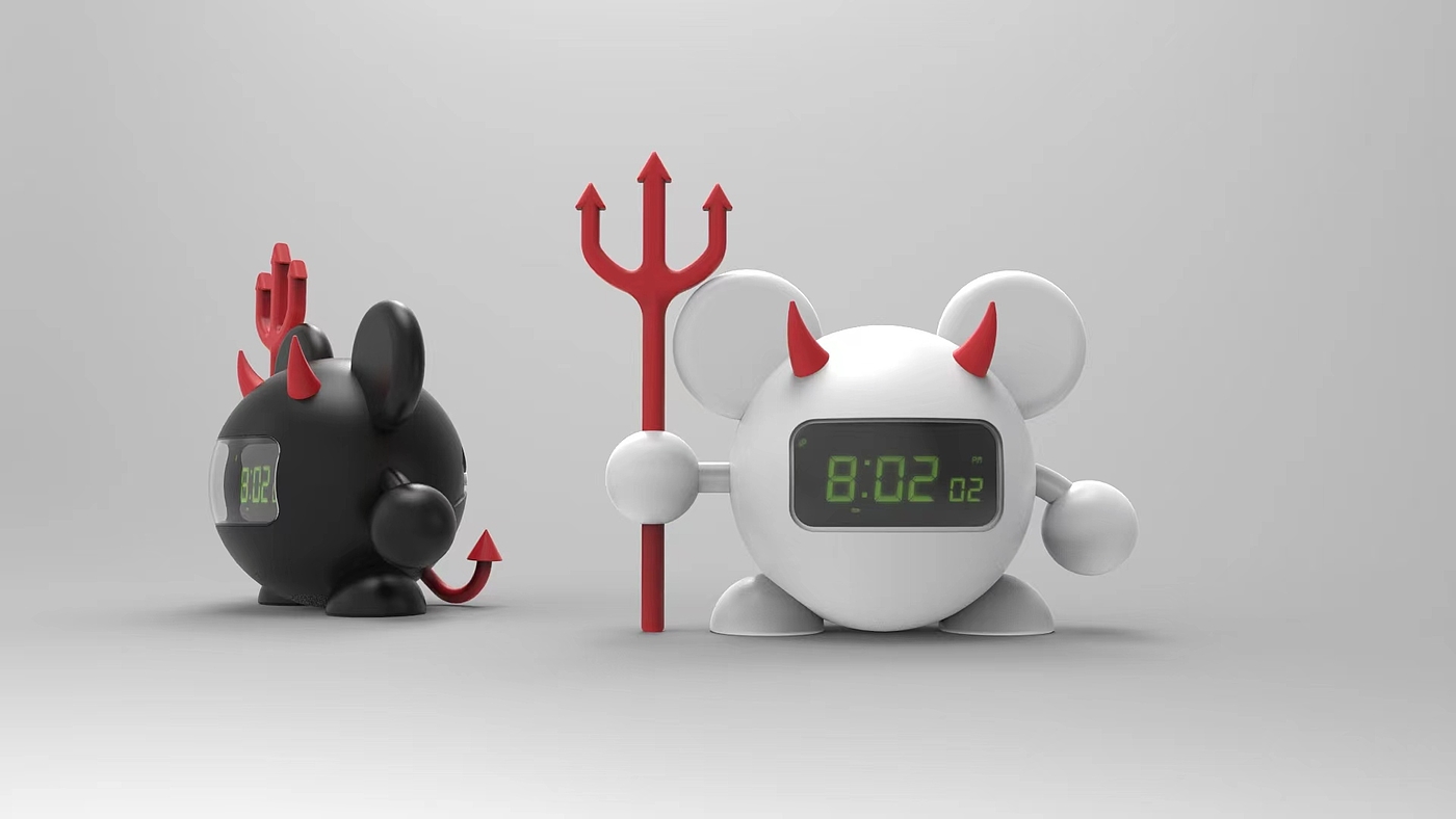 Electronic Clock, Electronic Alarm Clock, LED Clock, Disney，