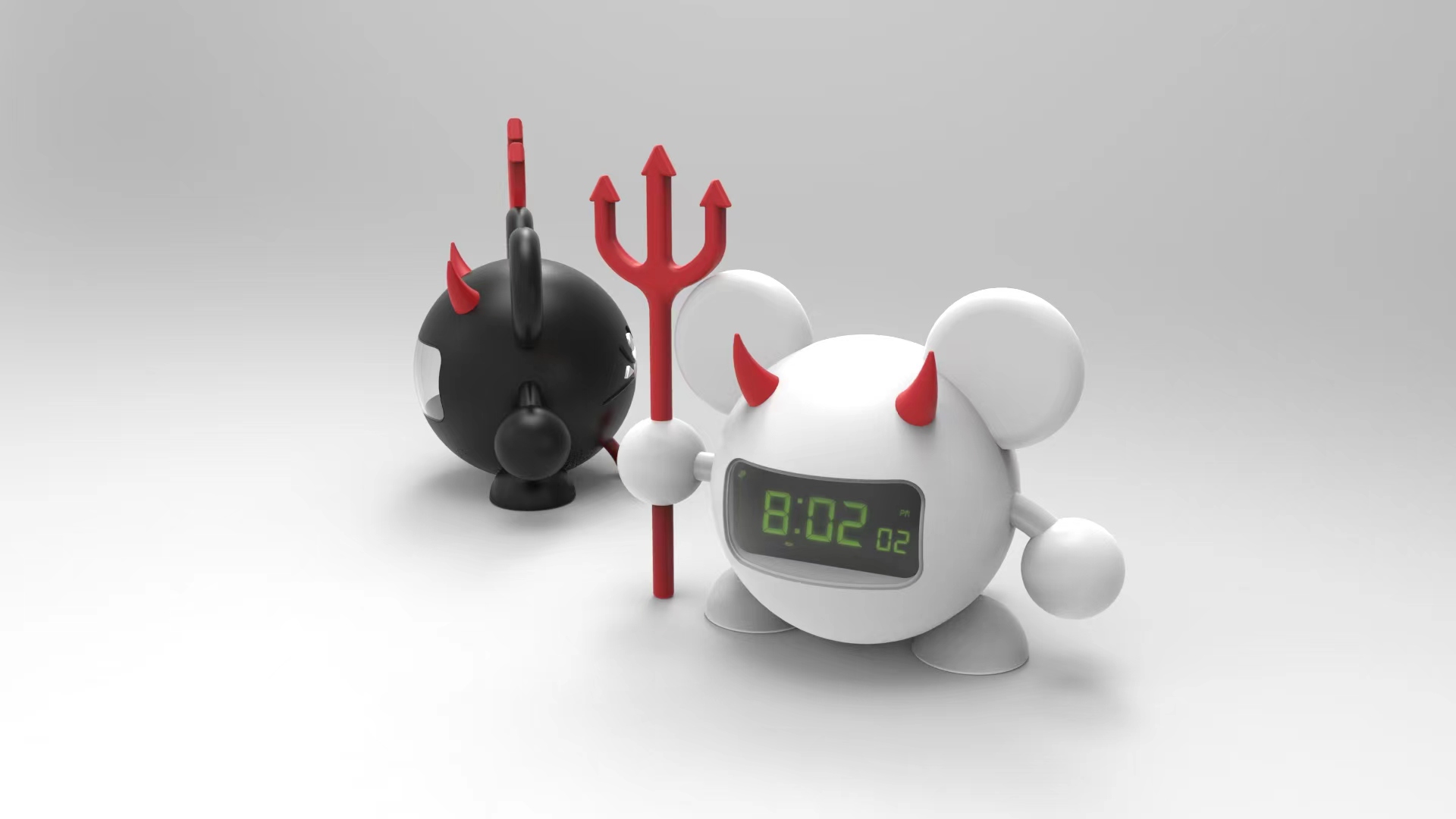 Electronic Clock, Electronic Alarm Clock, LED Clock, Disney，