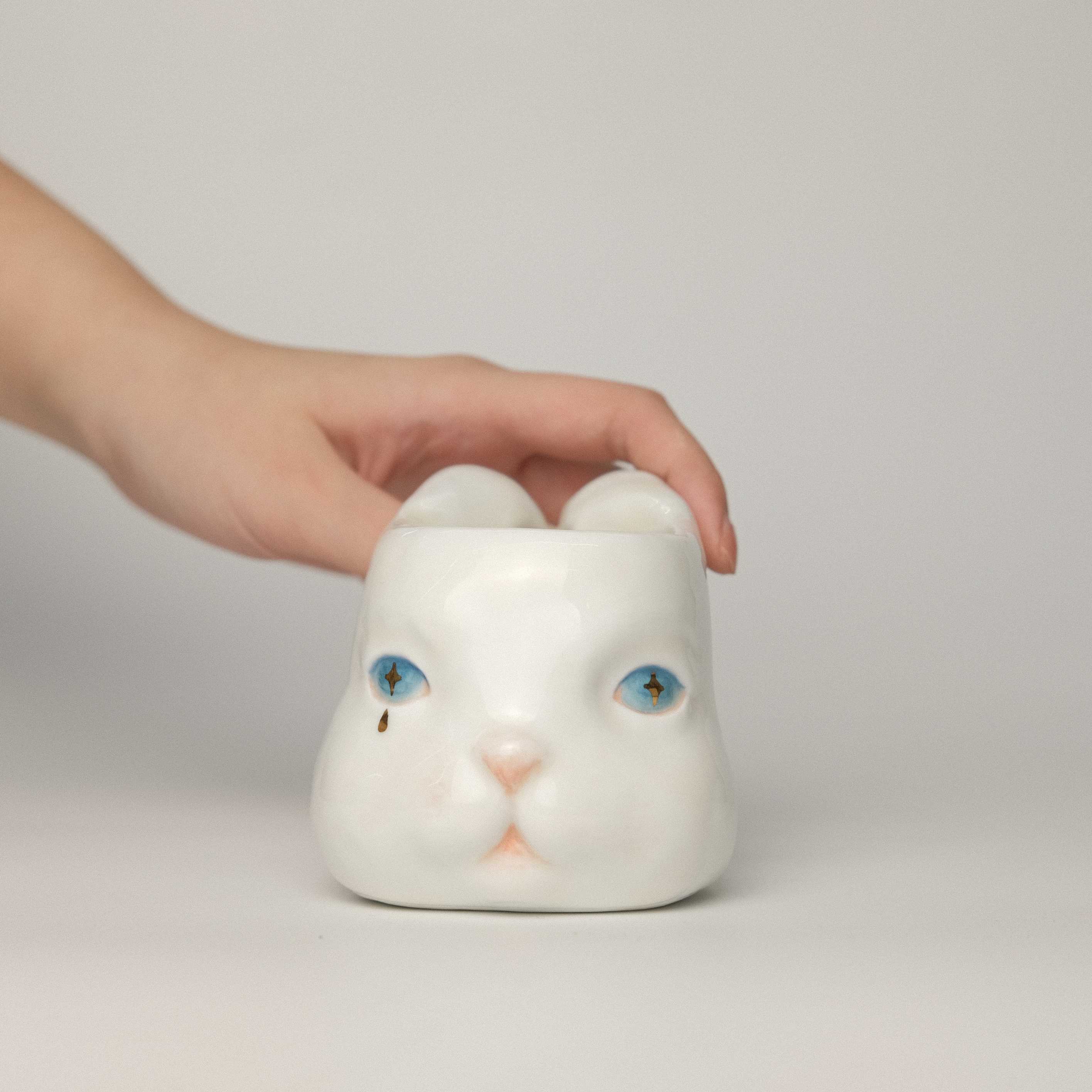 glass，lovely，rabbit，Spoon，