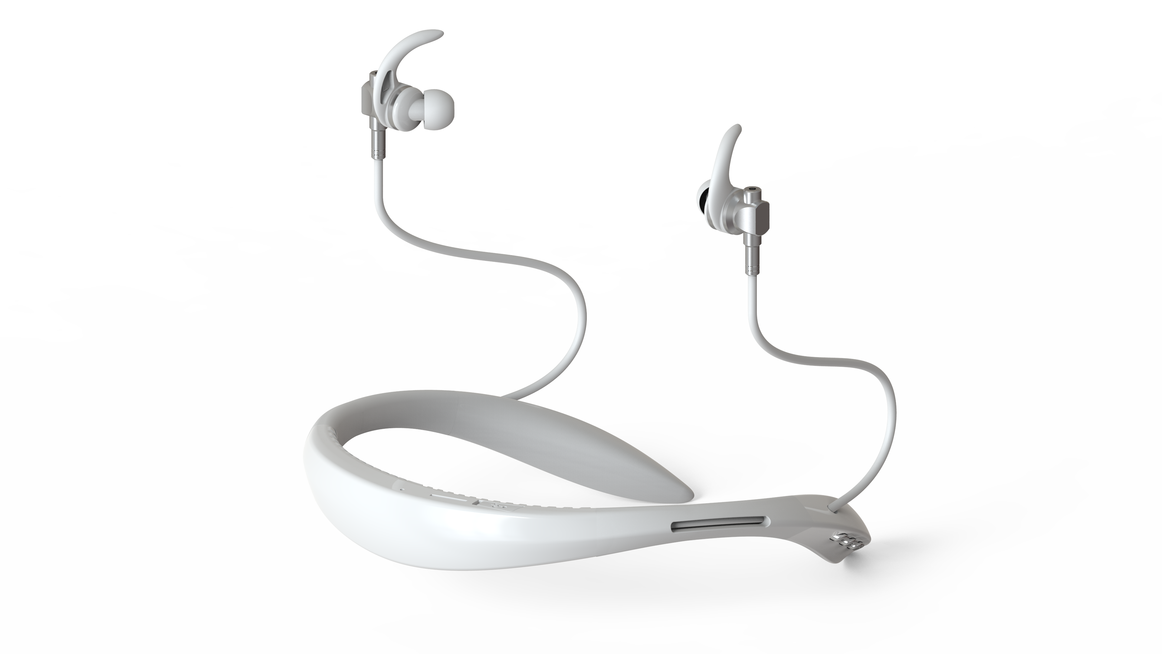 Hanging neck Bluetooth, sports Bluetooth, luminous earphone, wire luminous，