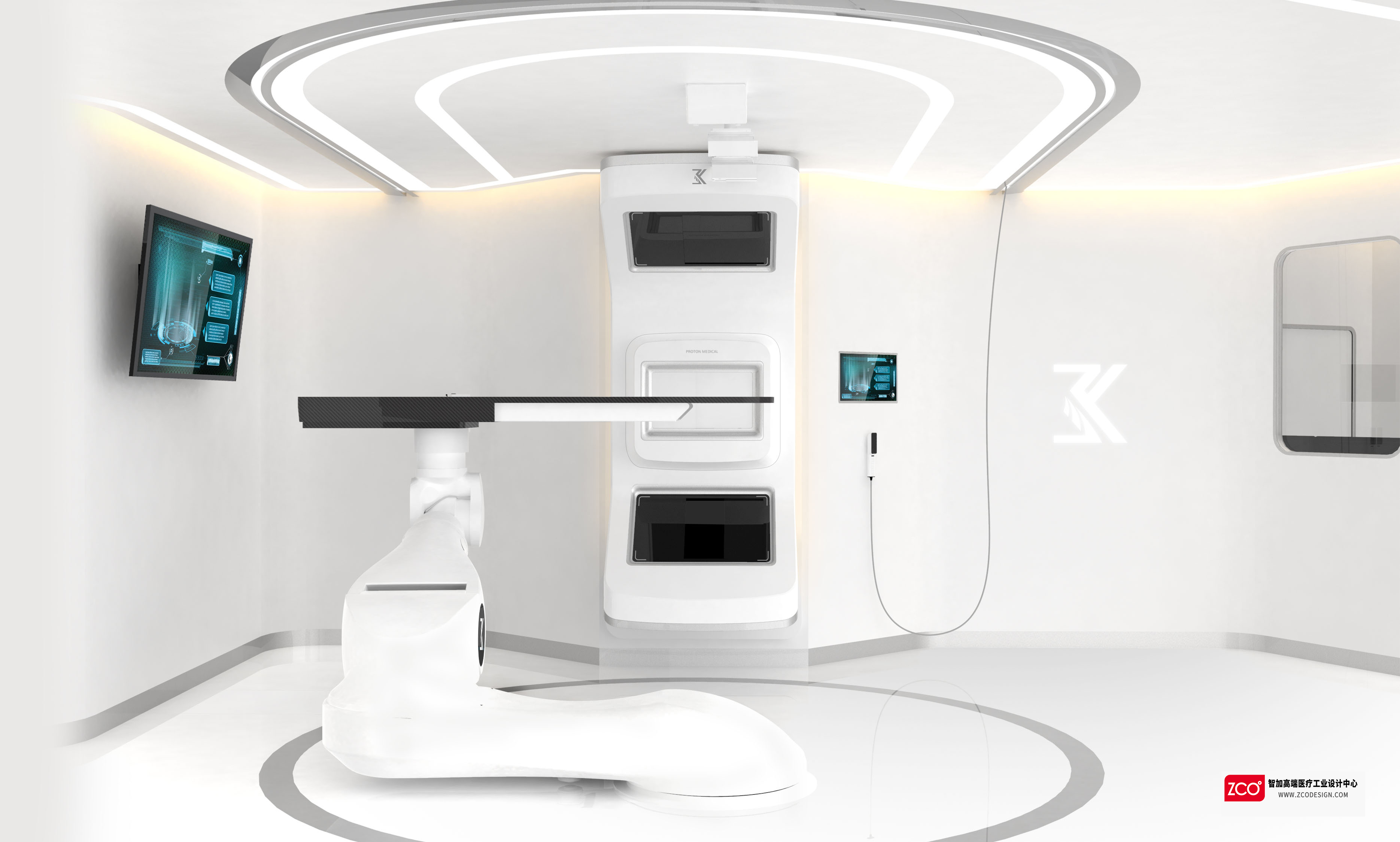 medical care，medical apparatus and instruments，industrial design，Treatment system，Zhijia design，proton，patent，gold prize，