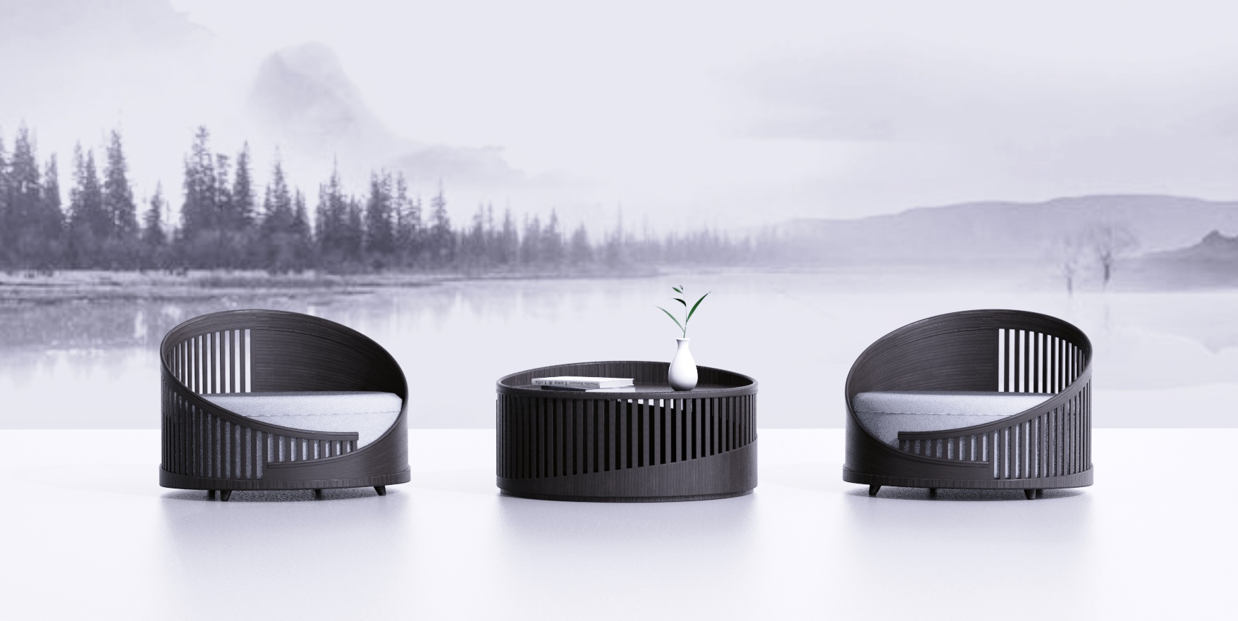 furniture，Buddhist mood，Chinese style，