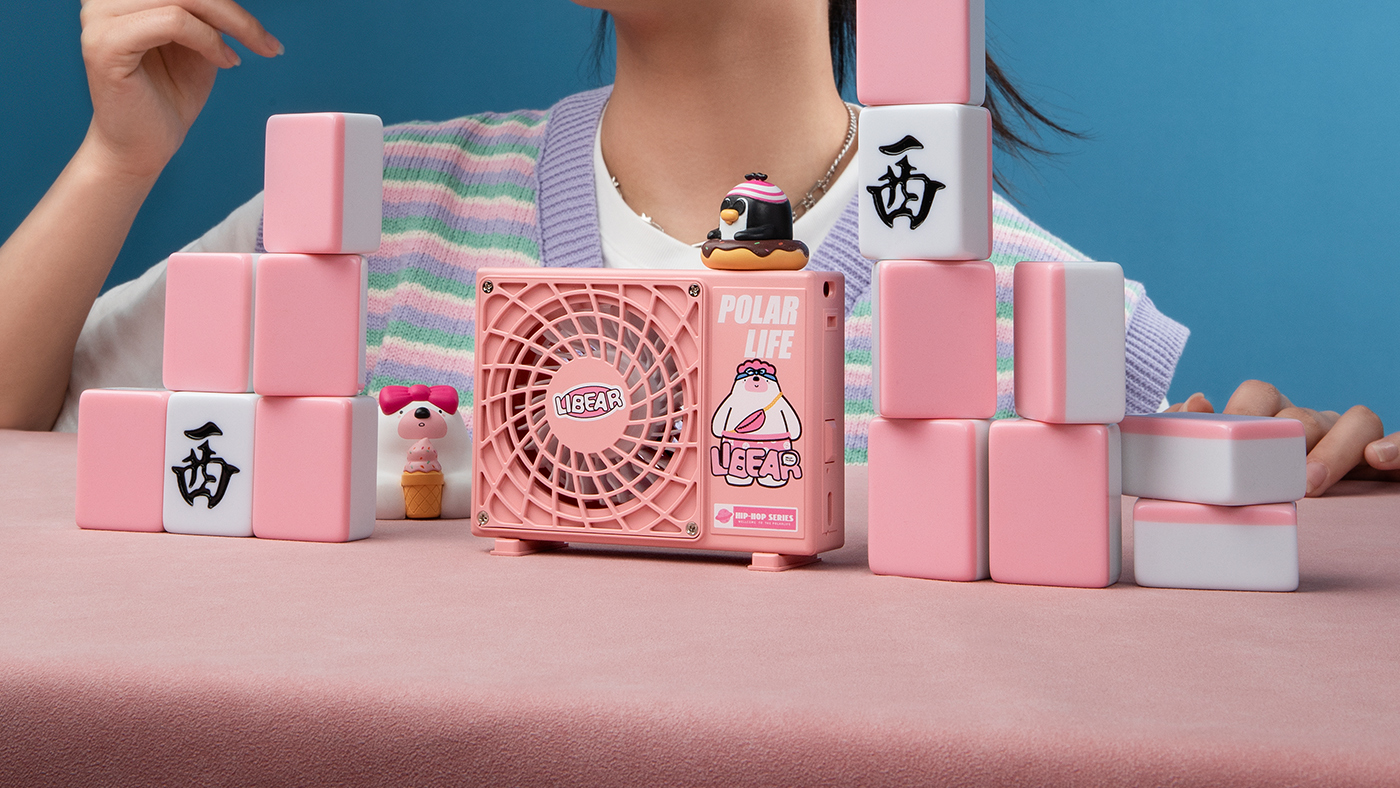 Fan，Cartoon，Cool tide，summer，IP，Polar species，