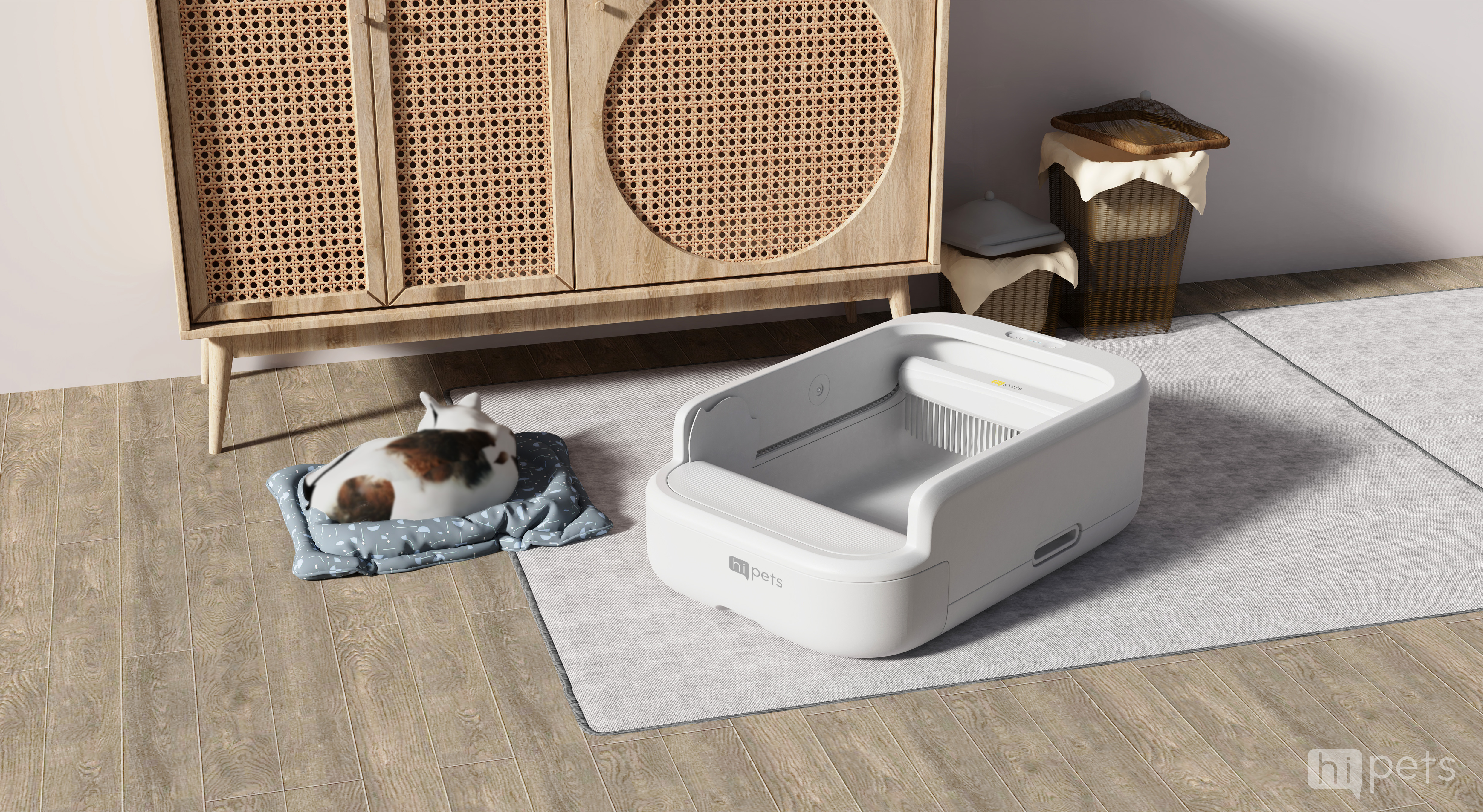 Pet product design，Pet products design，Litter Basin，Automatic litter Basin，
