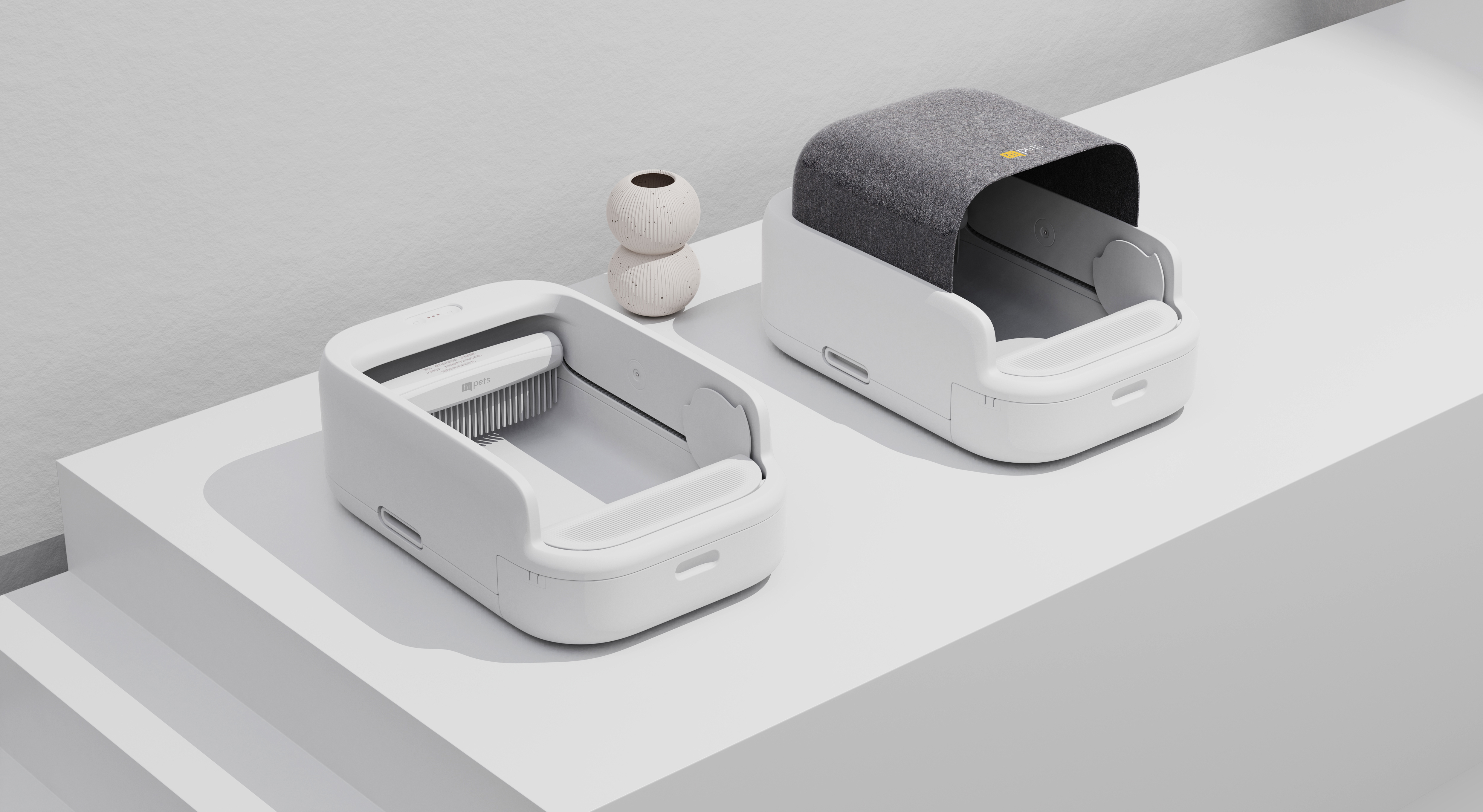 Pet product design，Pet products design，Litter Basin，Automatic litter Basin，