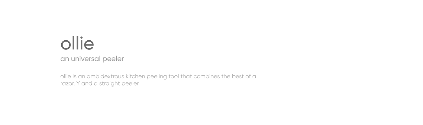 Peeling Tool，Kitchen tools，ollie，Interaction design，