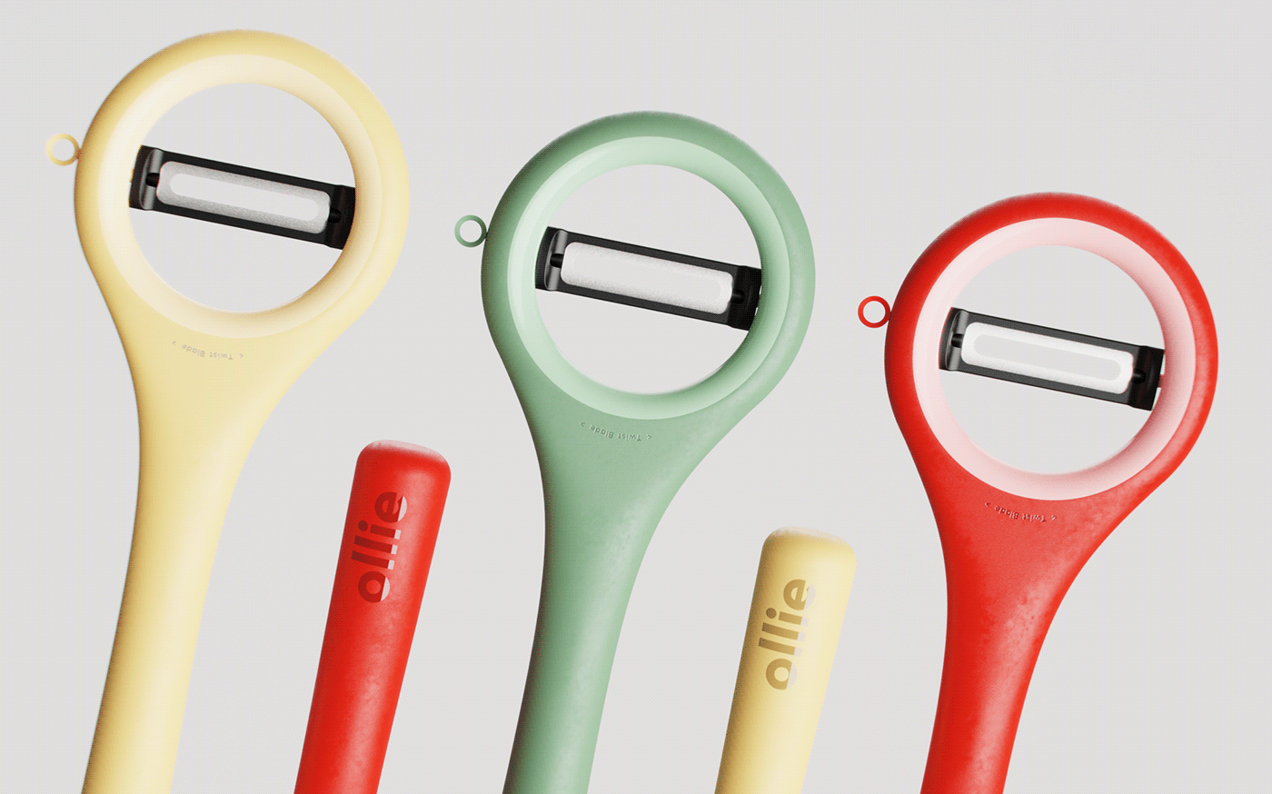 Peeling Tool，Kitchen tools，ollie，Interaction design，