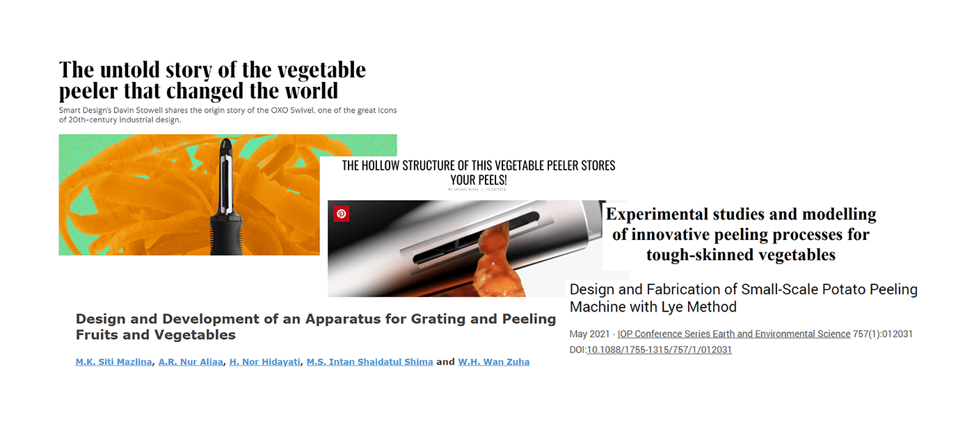 Peeling Tool，Kitchen tools，ollie，Interaction design，