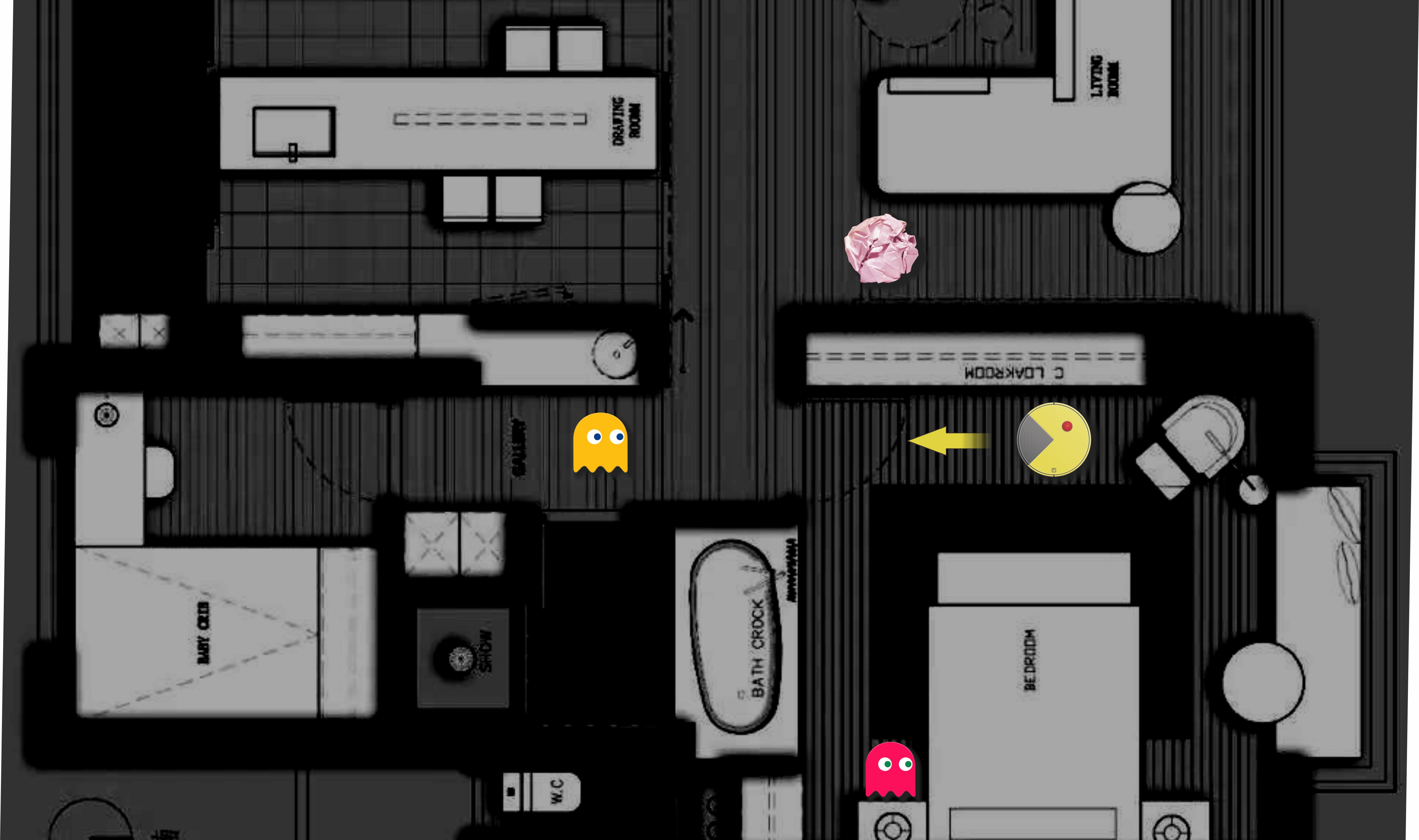 Sweeping robots, Pac-Man, games，