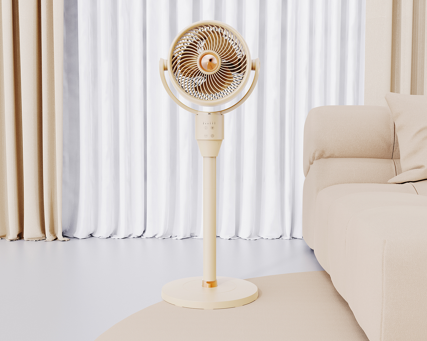 Vertical fan，Lie fan，electric fan，Household appliances，Beautiful，