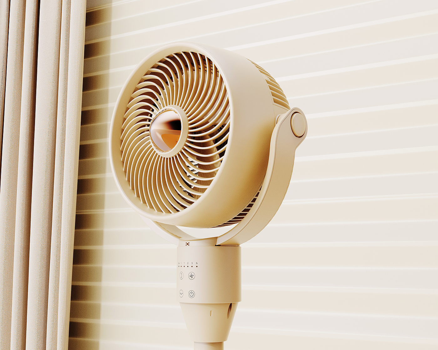 Vertical fan，Lie fan，electric fan，Household appliances，Beautiful，