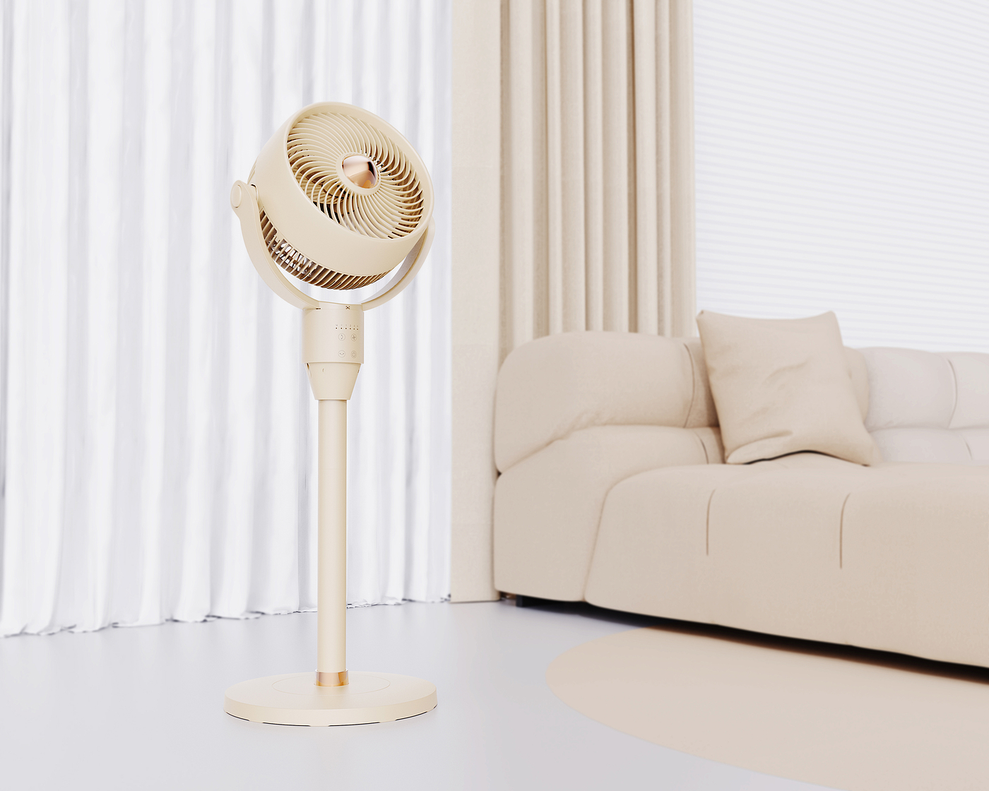 Vertical fan，Lie fan，electric fan，Household appliances，Beautiful，