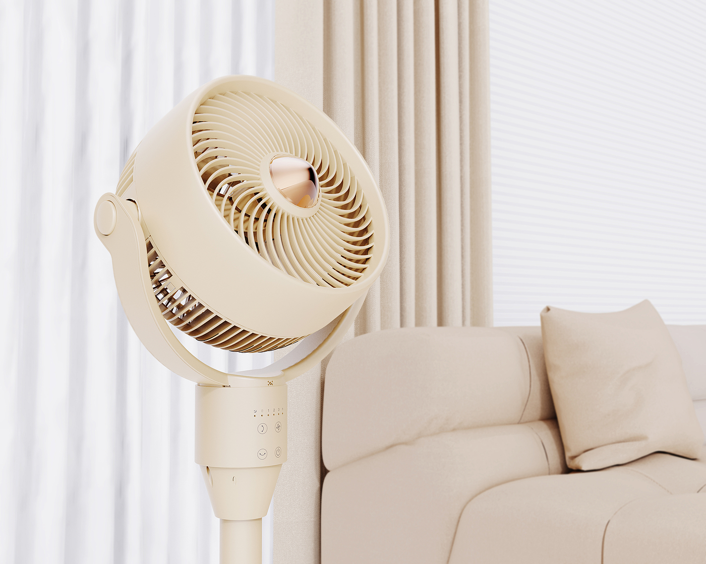 Vertical fan，Lie fan，electric fan，Household appliances，Beautiful，