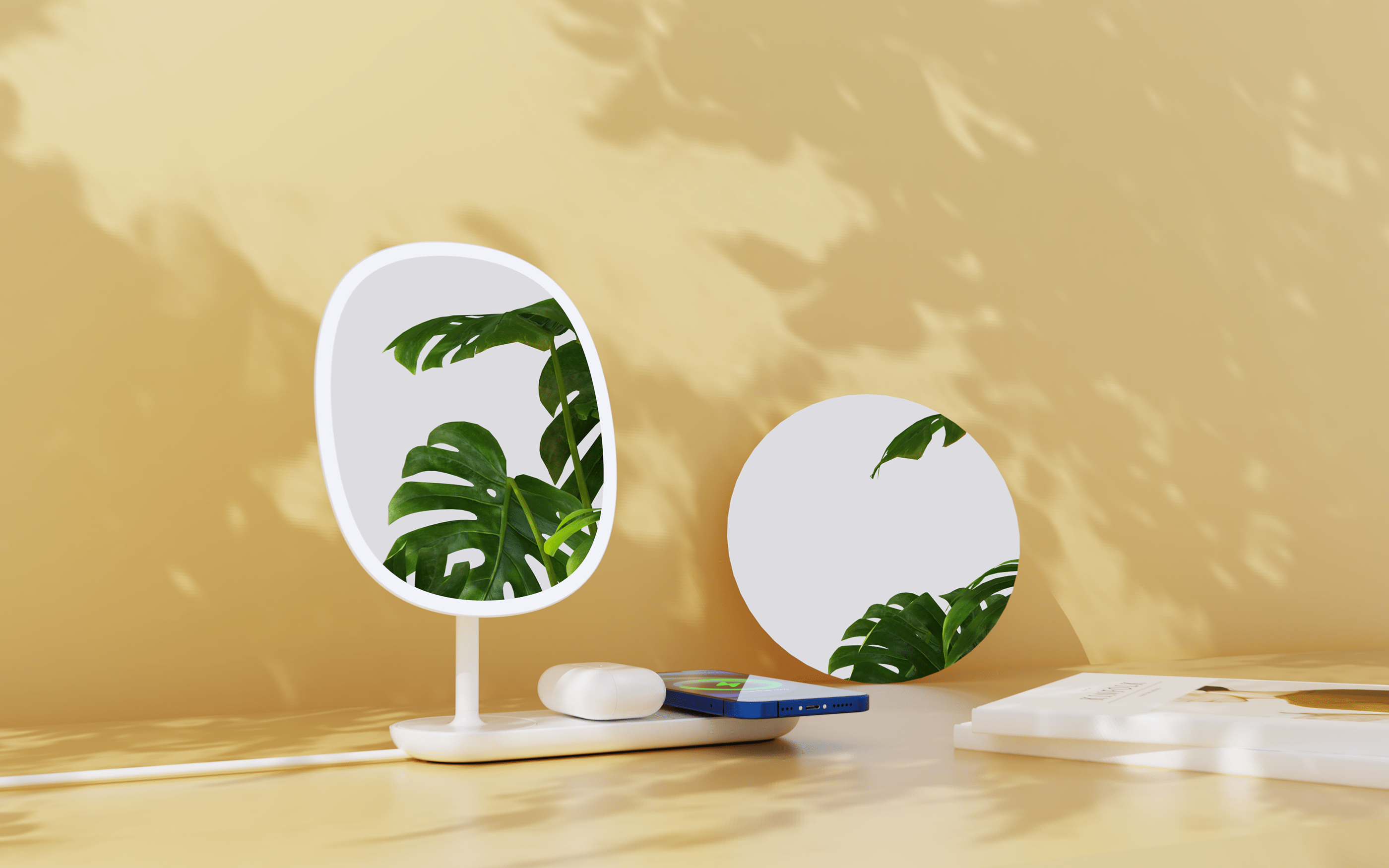 Wireless charging，modularization，customized，magnetic suspension，Cosmetic mirror，Night light，