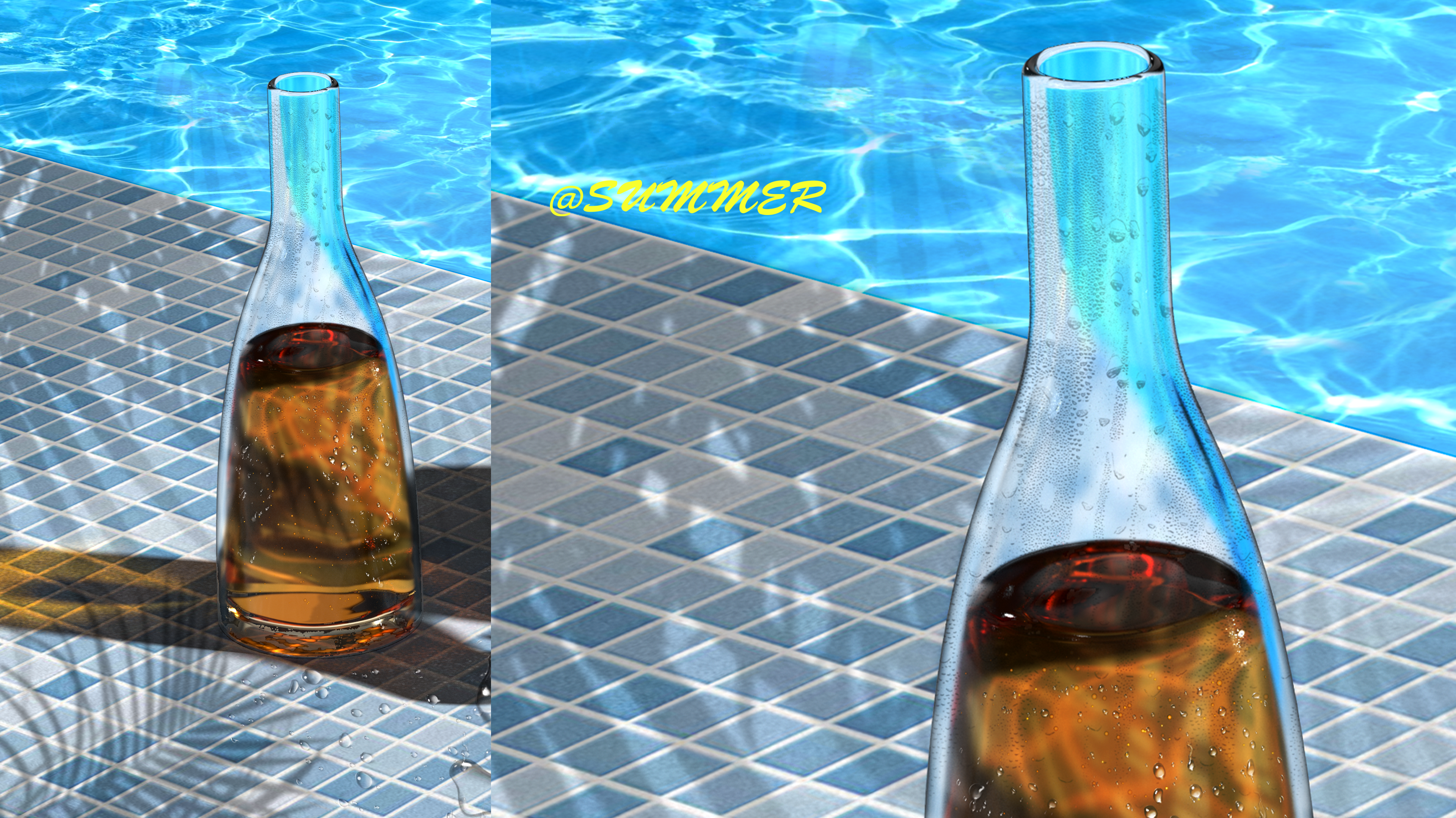 SUMMER!，keyshot，ice block，outdoors，