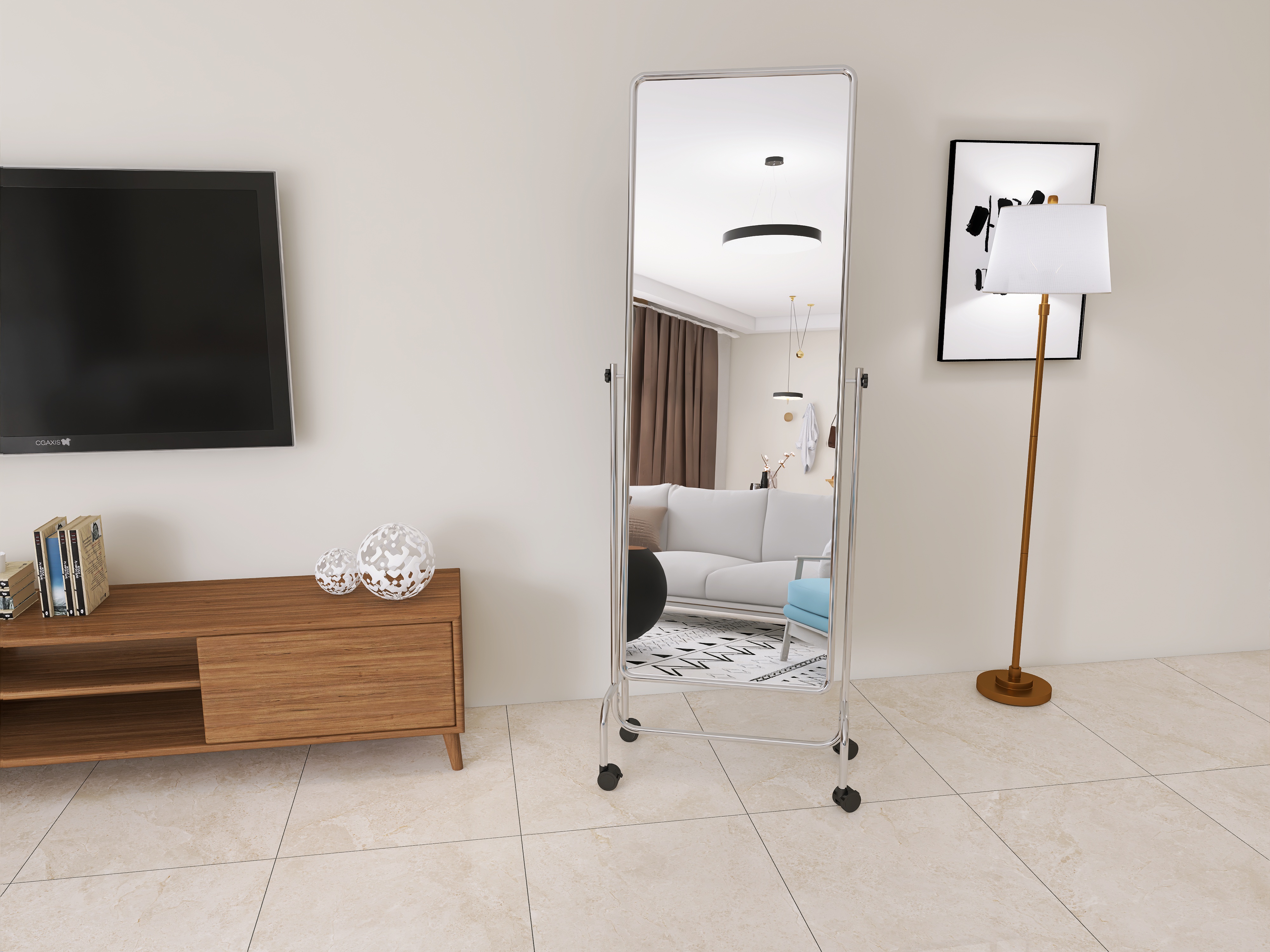 Full-length mirror，Whole body mirror，Floor mirror，