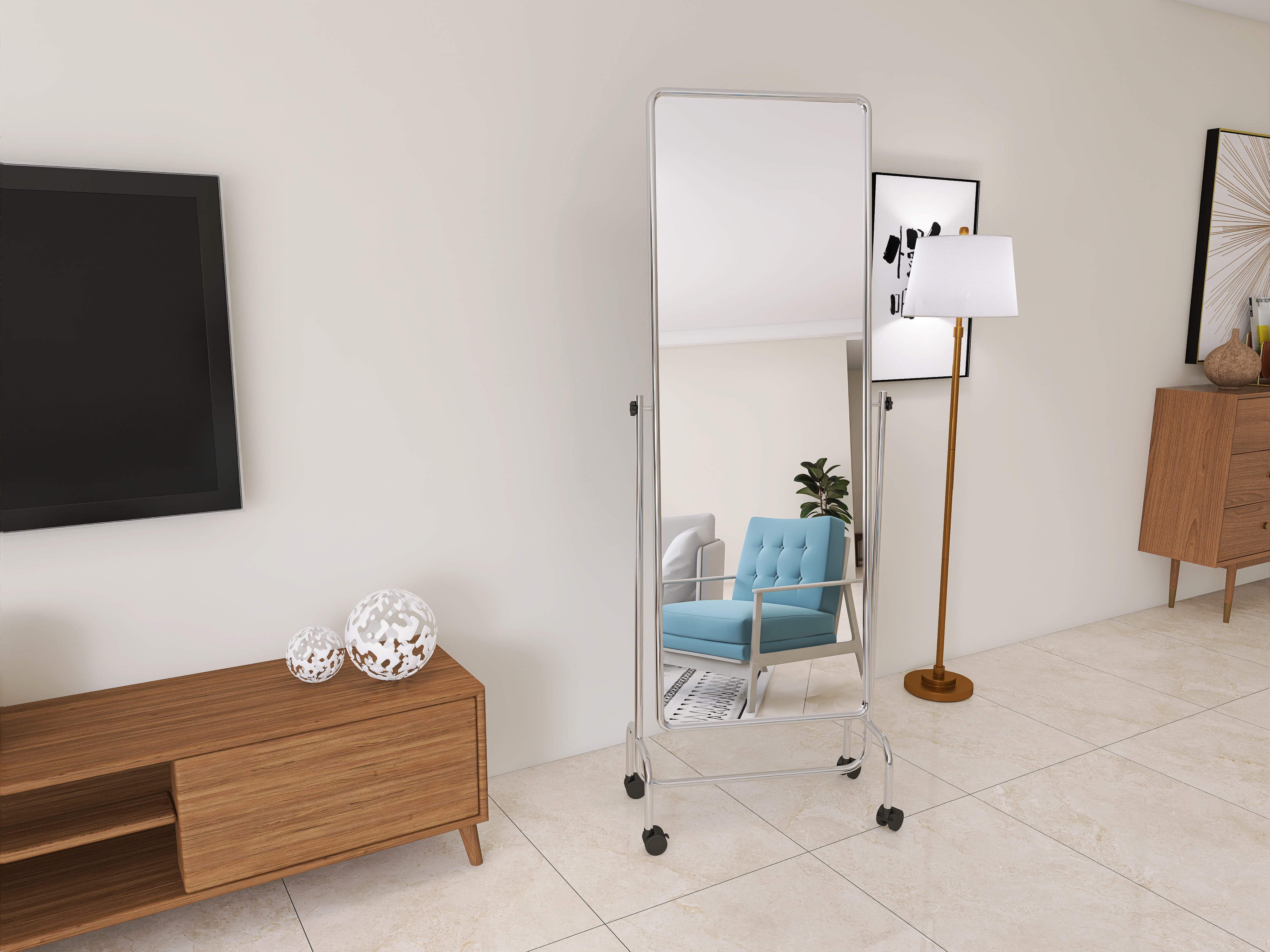 Full-length mirror，Whole body mirror，Floor mirror，