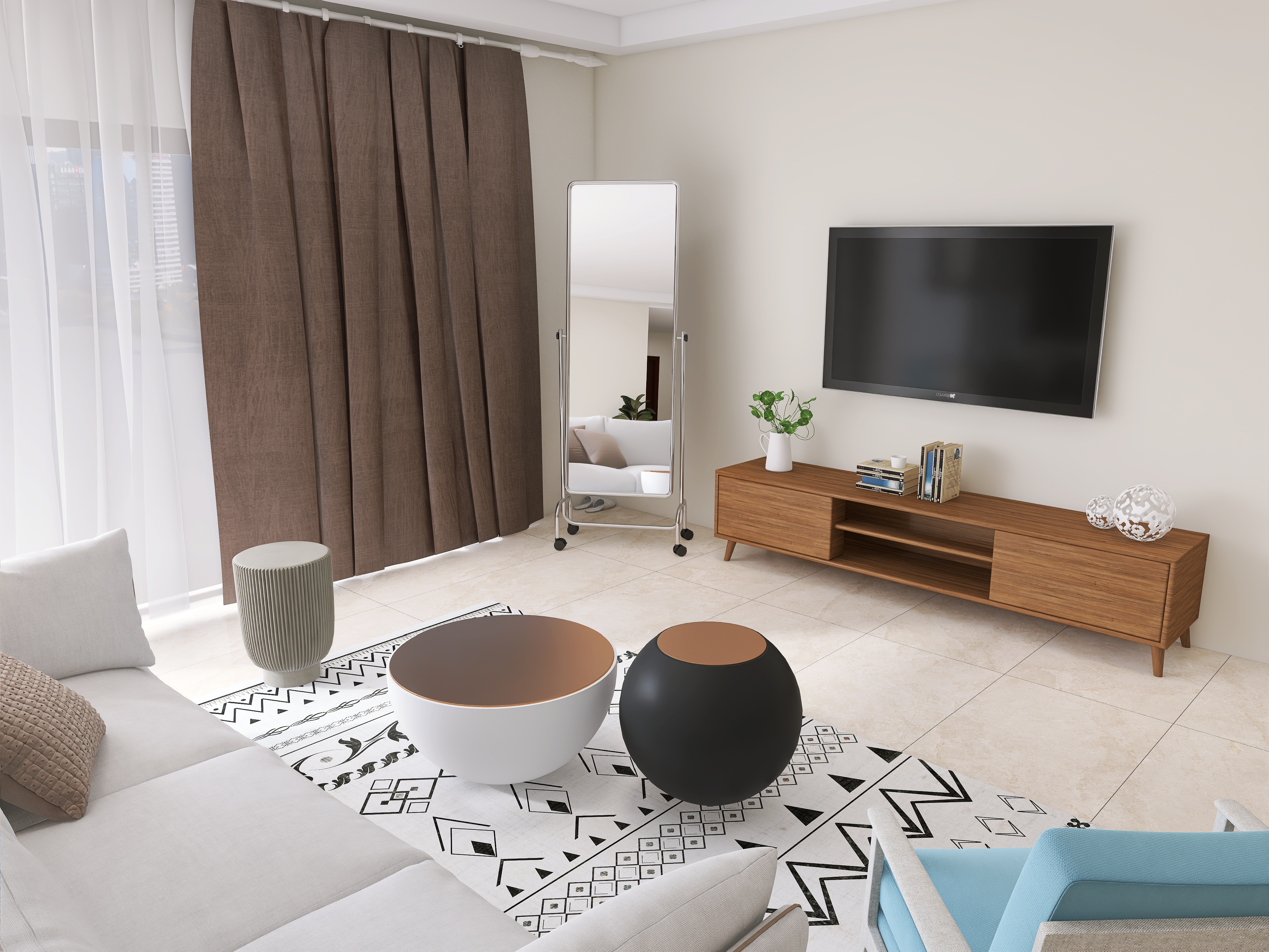 Full-length mirror，Whole body mirror，Floor mirror，