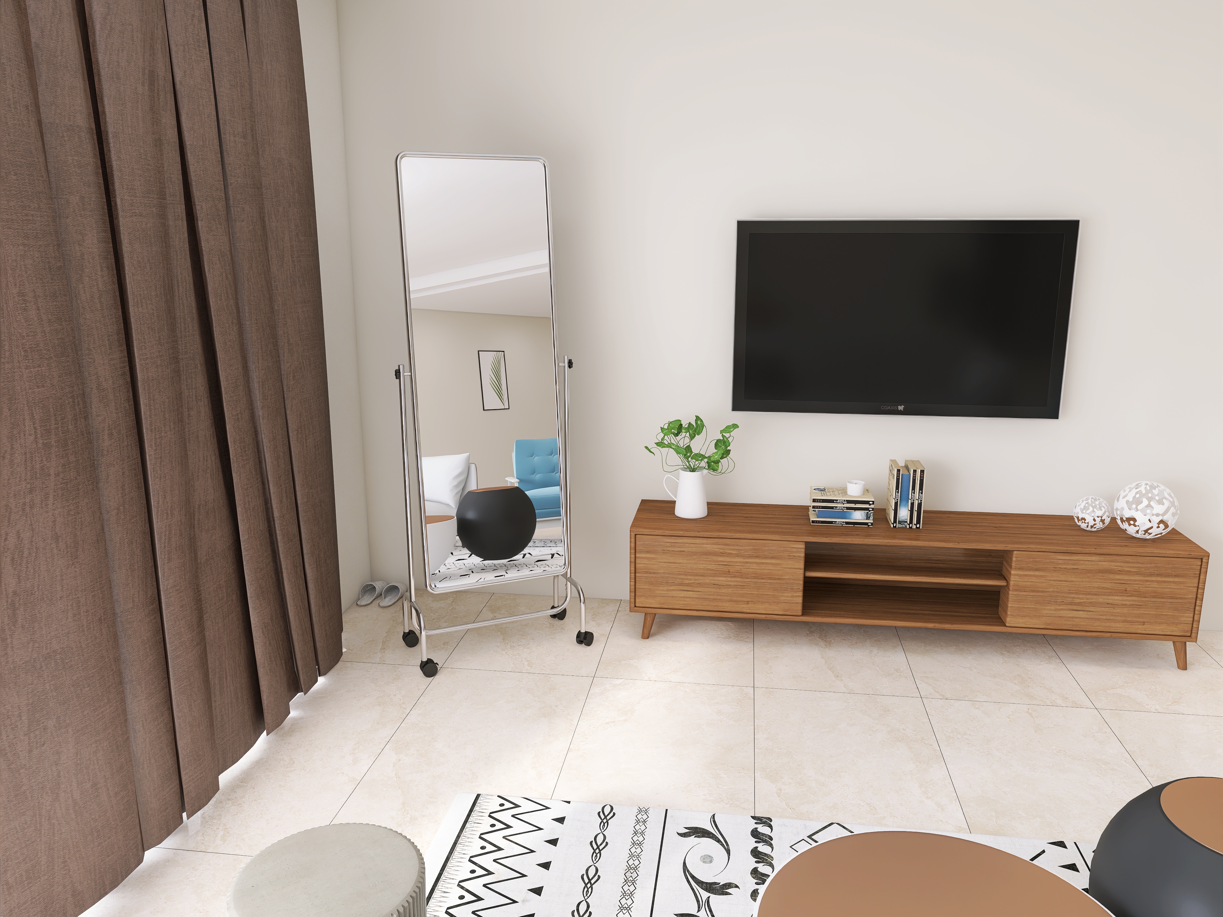 Full-length mirror，Whole body mirror，Floor mirror，