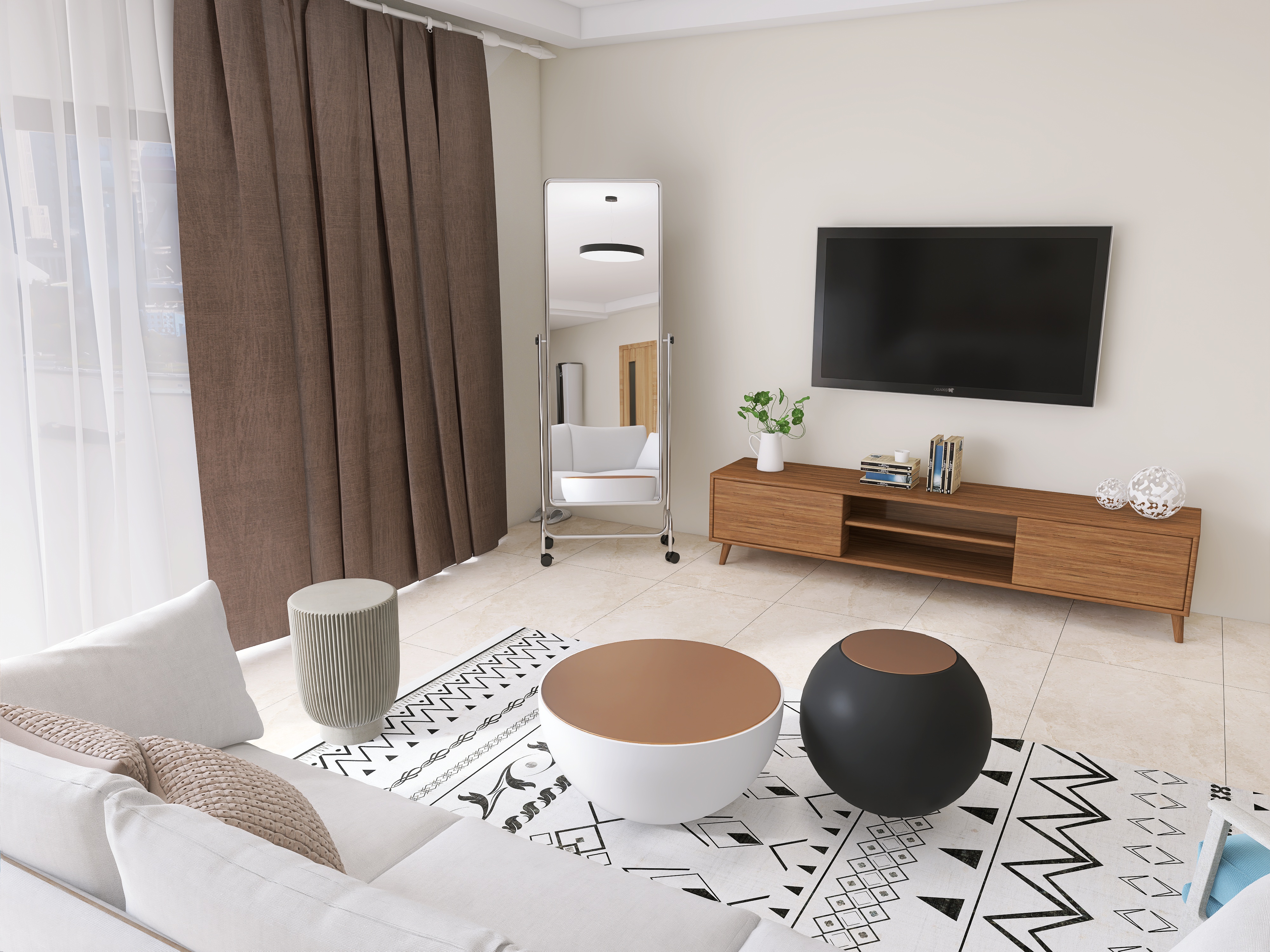 Full-length mirror，Whole body mirror，Floor mirror，