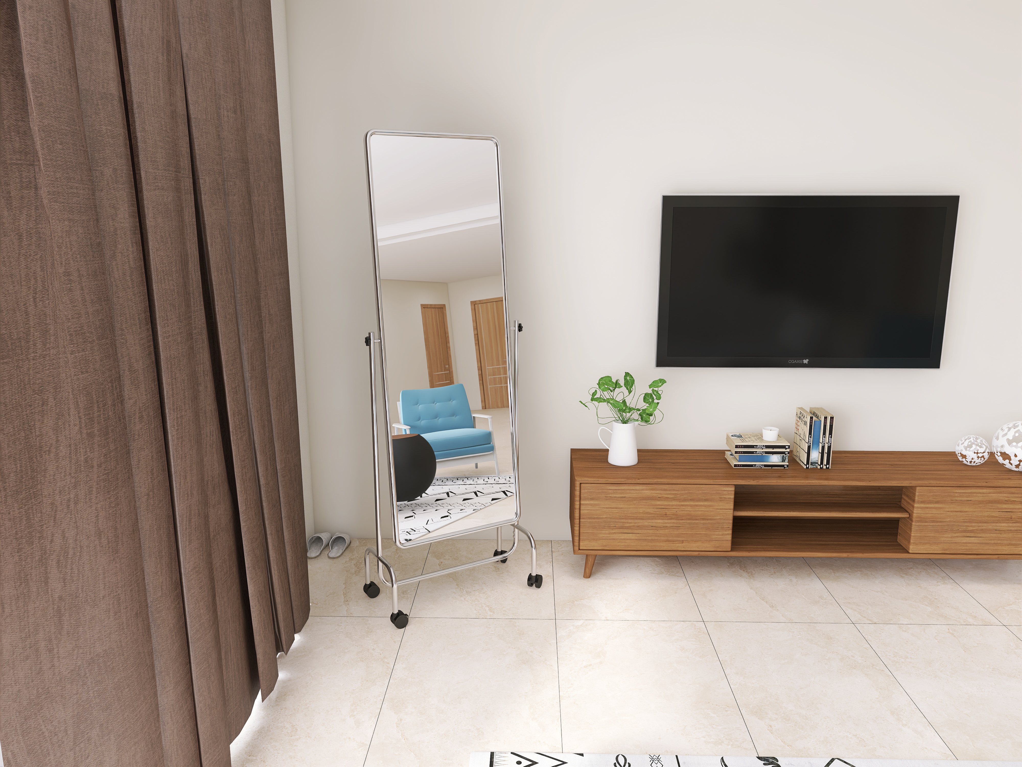 Full-length mirror，Whole body mirror，Floor mirror，