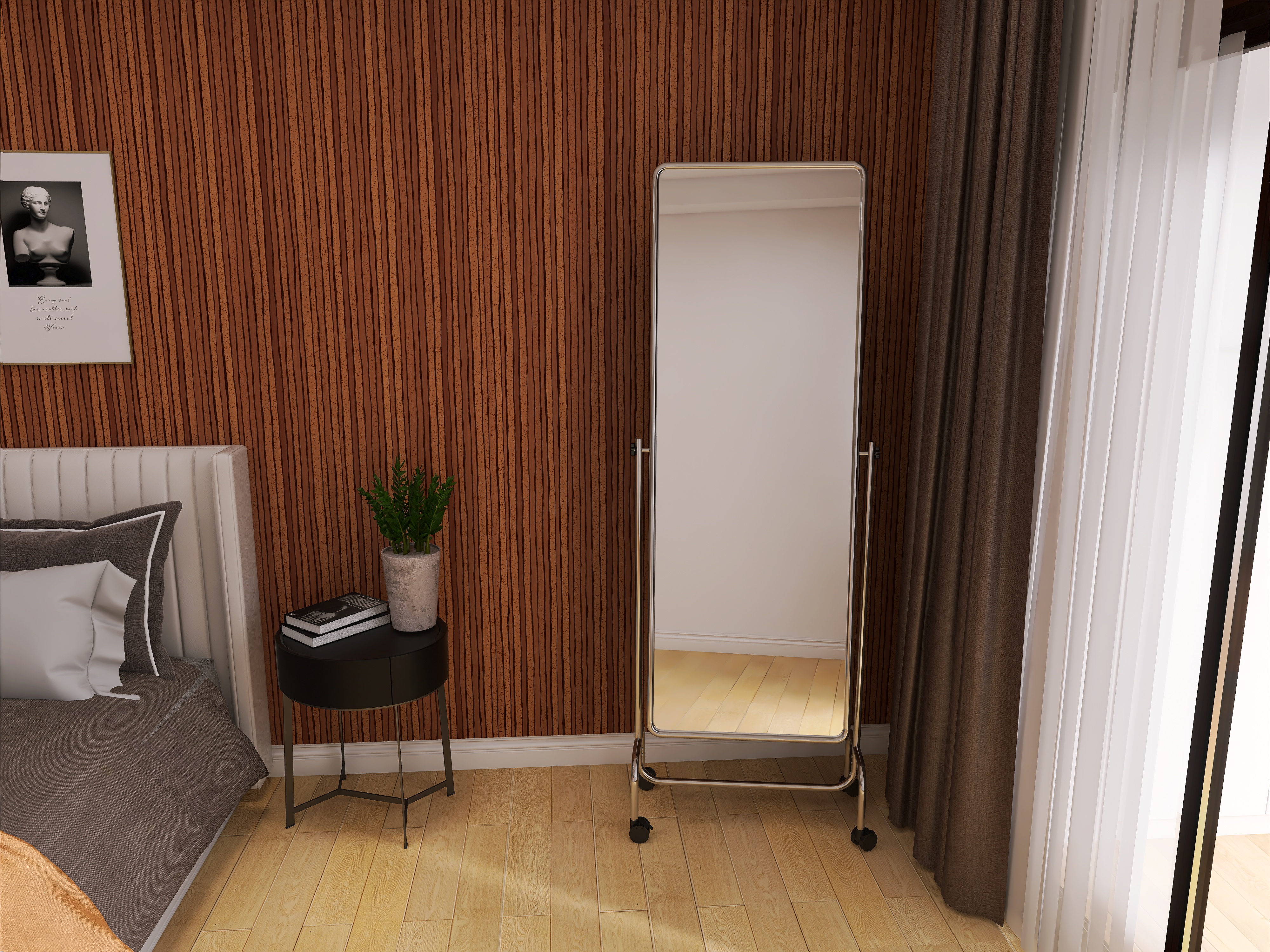 Full-length mirror，Whole body mirror，Floor mirror，