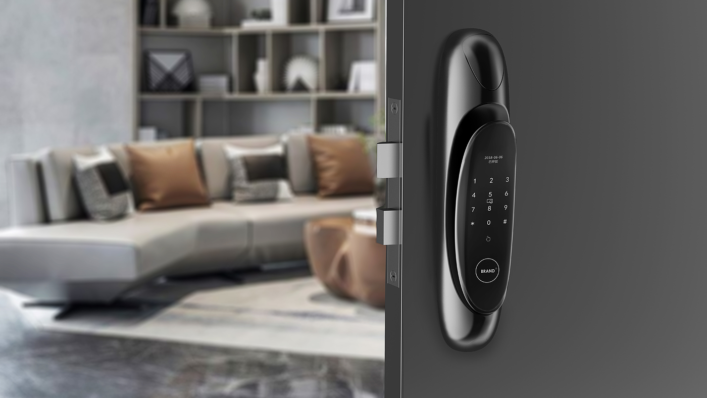 Intelligent lock，Fingerprint lock，Smart home，electronic product，Security Products ，product design，industrial design，